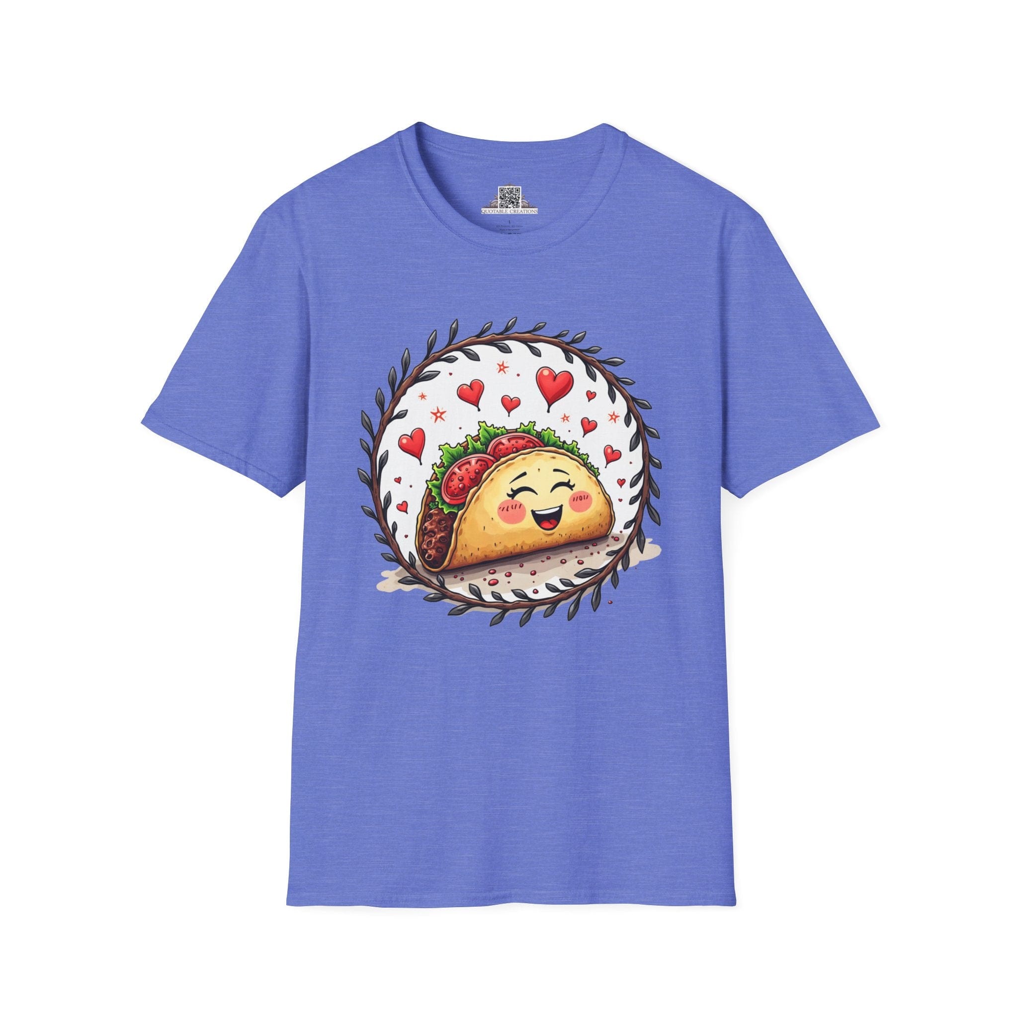 Printify T-Shirt XS / Heather Royal Taco 'Bout Love - Love & Fun T-Shirt