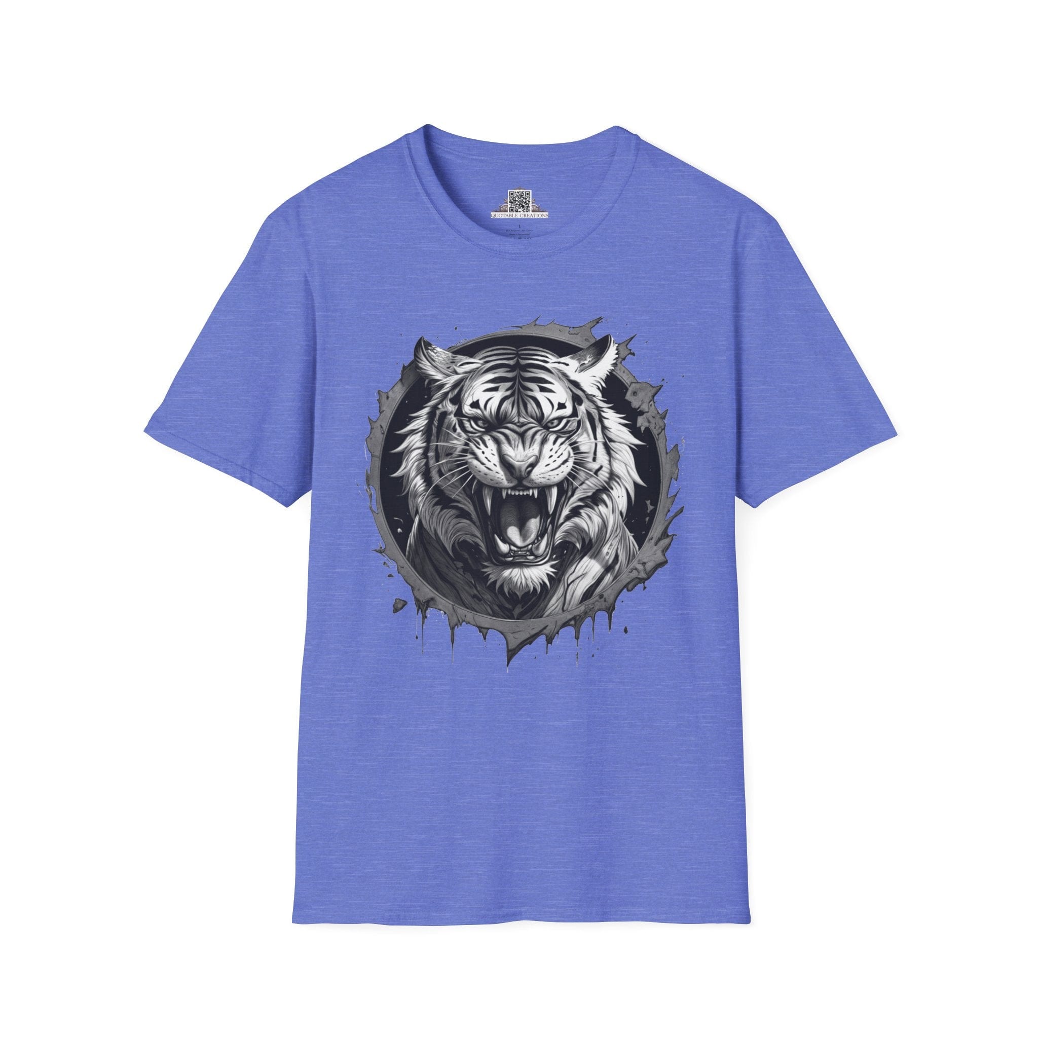 Printify T-Shirt XS / Heather Royal Tiger Wild Motivation - T-Shirt