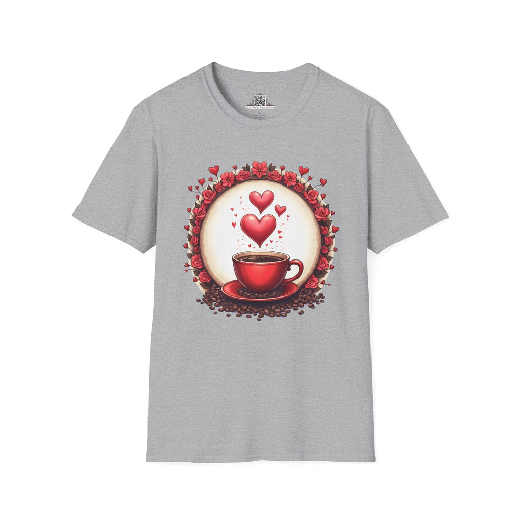 Printify T-Shirt XS / Sport Grey Brew-tiful Love Coffee - Love & Fun T-Shirt