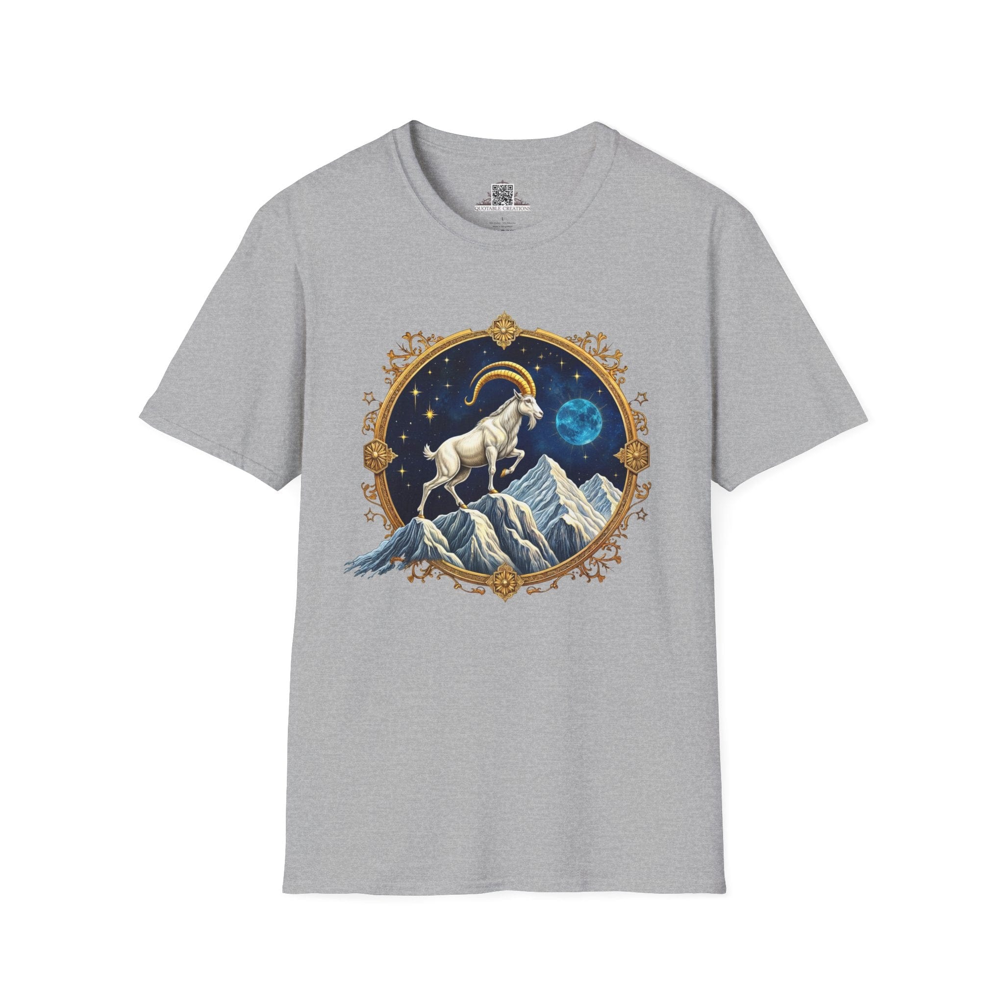 Printify T-Shirt XS / Sport Grey Capricorn Zodiac Astrology - T-Shirt