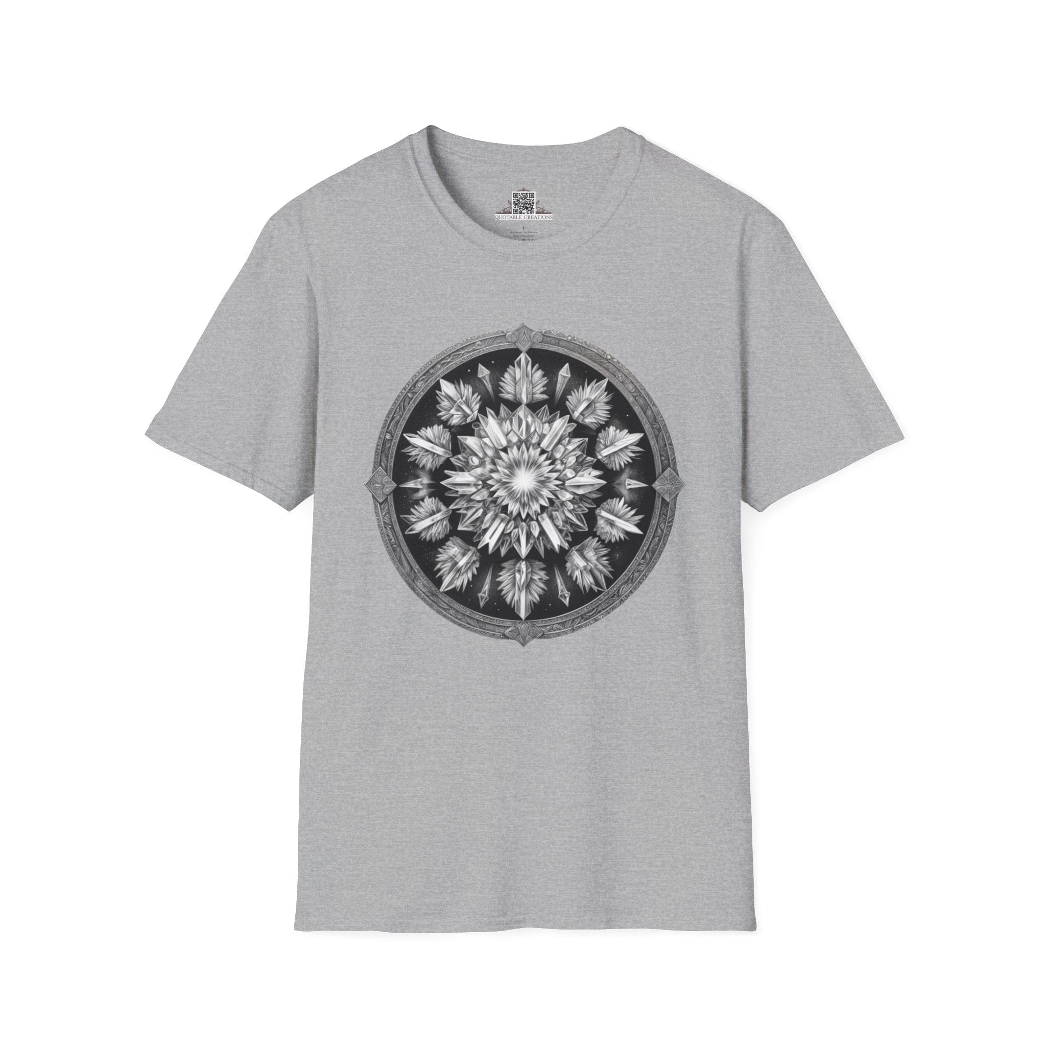 Printify T-Shirt XS / Sport Grey Clear Quartz - Crystals & Gemstones T-Shirt