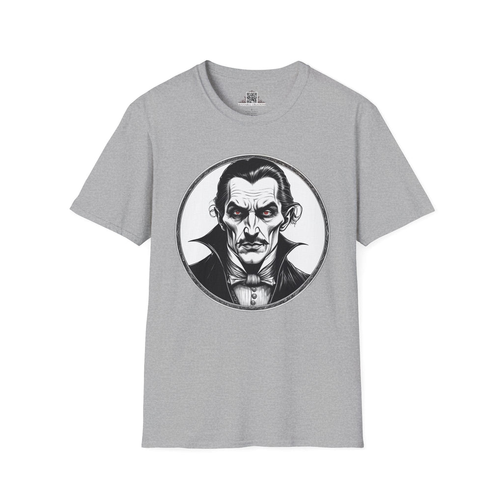 Printify T-Shirt XS / Sport Grey Dracula Mysteries & Monsters - T-Shirt