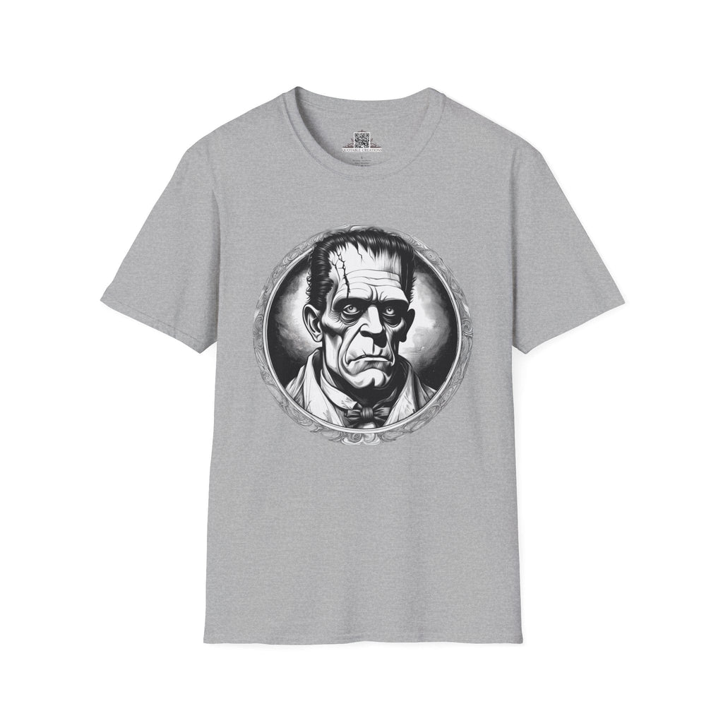 Printify T-Shirt XS / Sport Grey Frankenstein Mysteries & Monsters T-Shirt