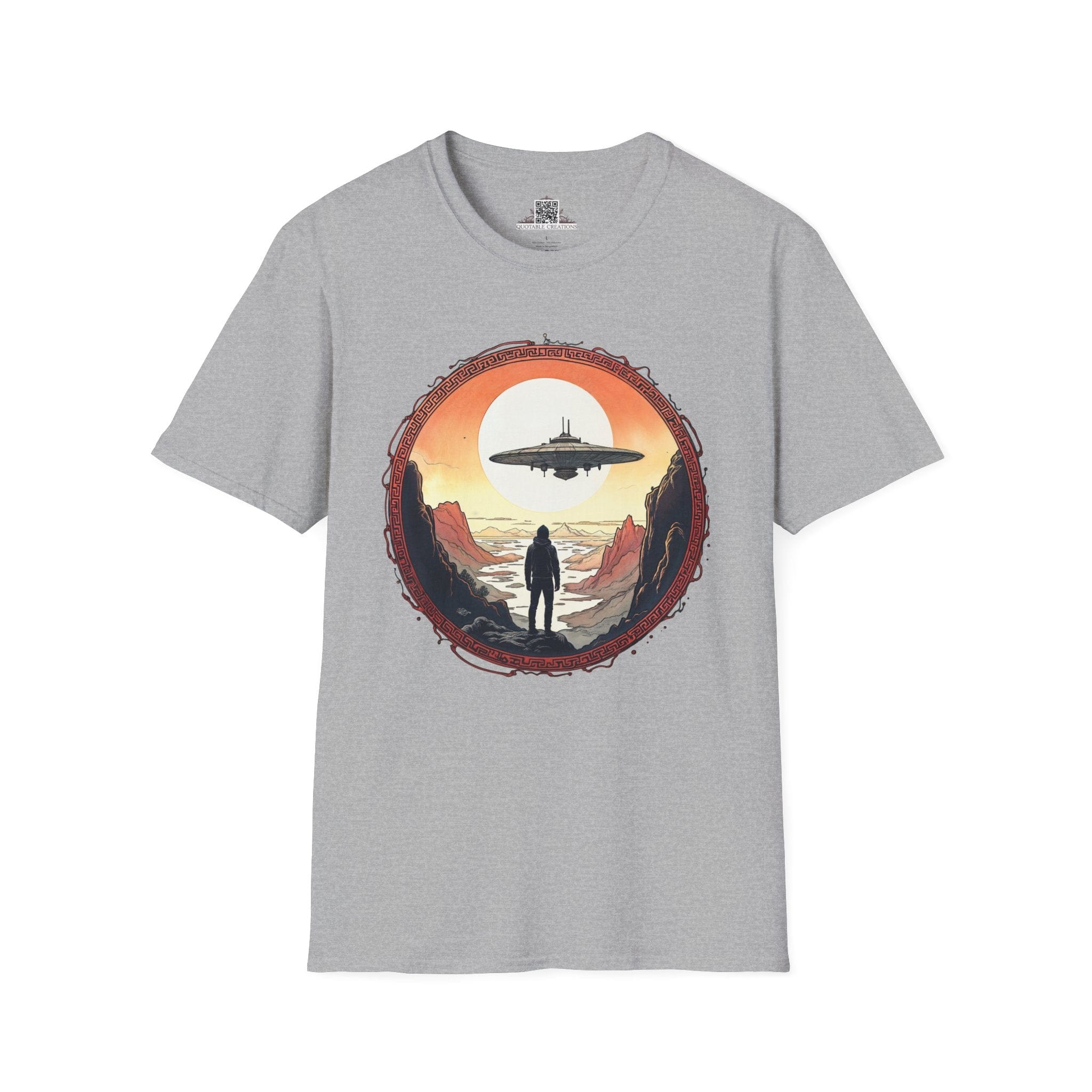 Printify T-Shirt XS / Sport Grey I Believe UFO & Cosmic - T-Shirt