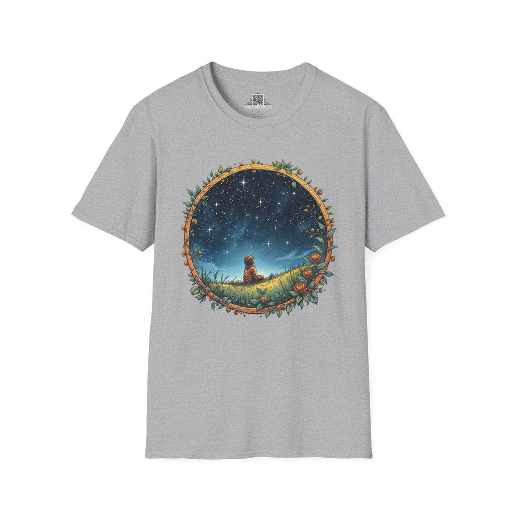 Printify T-Shirt XS / Sport Grey Keep Your Eyes on the Skies UFO & Cosmic - T-Shirt
