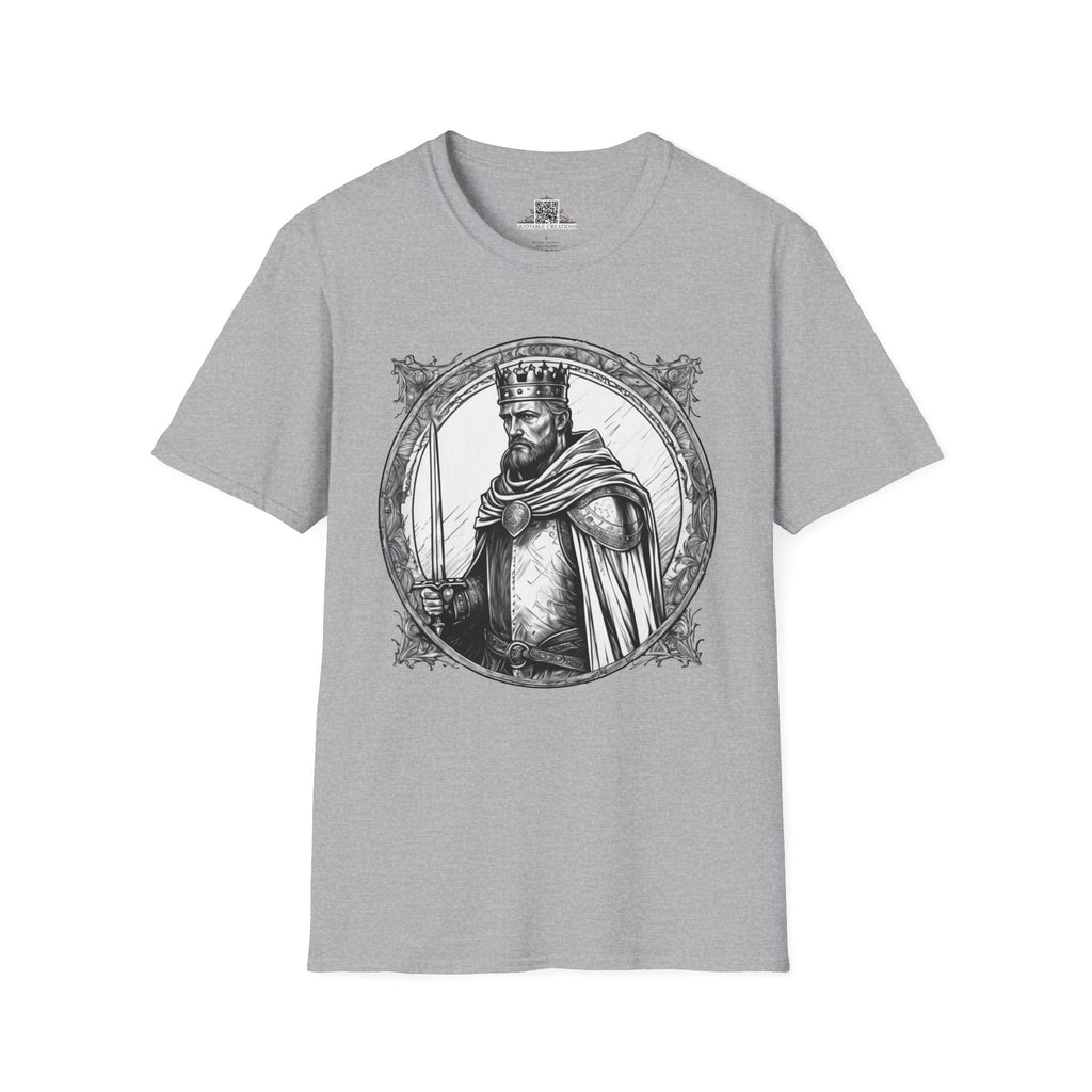 Printify T-Shirt XS / Sport Grey King Arthur Heroes & Quests - T-Shirt