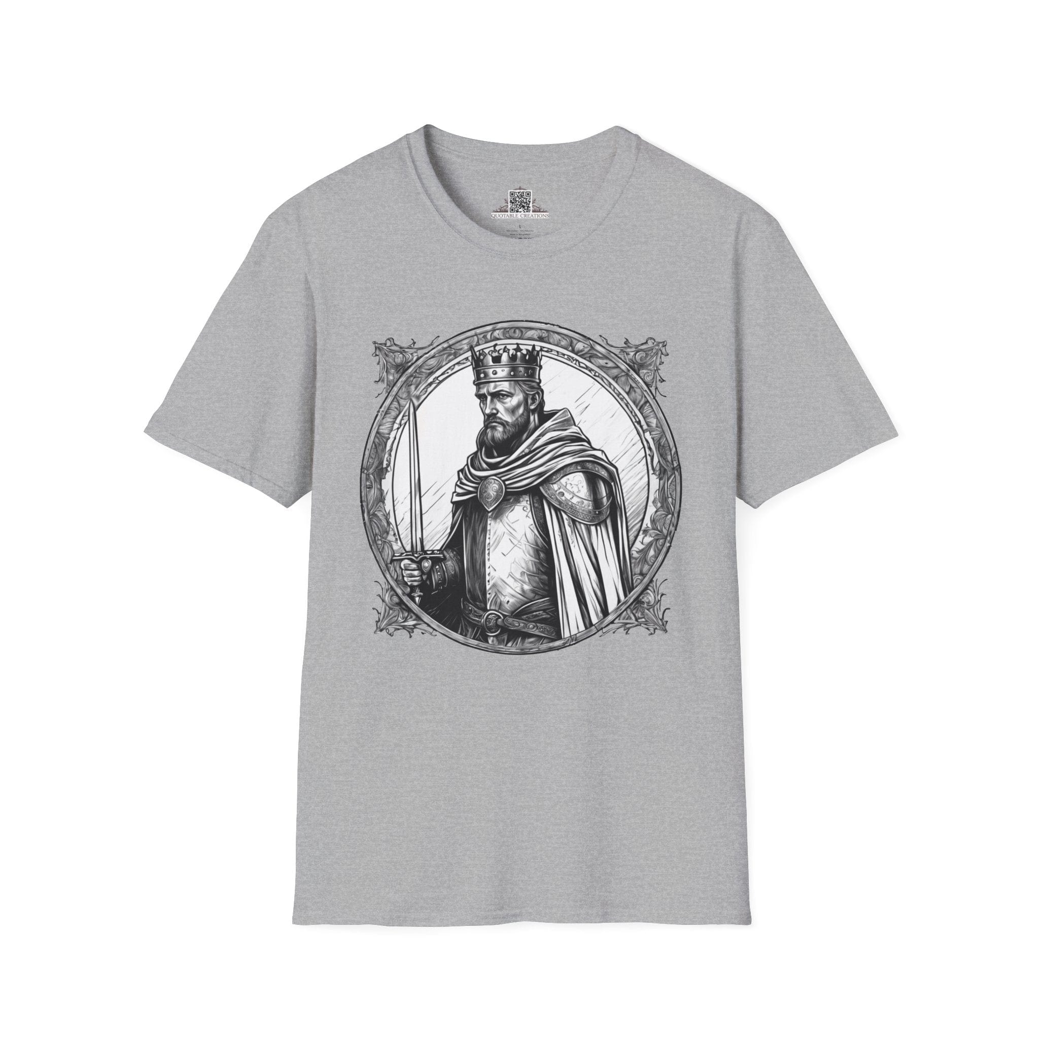 Printify T-Shirt XS / Sport Grey King Arthur Heroes & Quests - T-Shirt