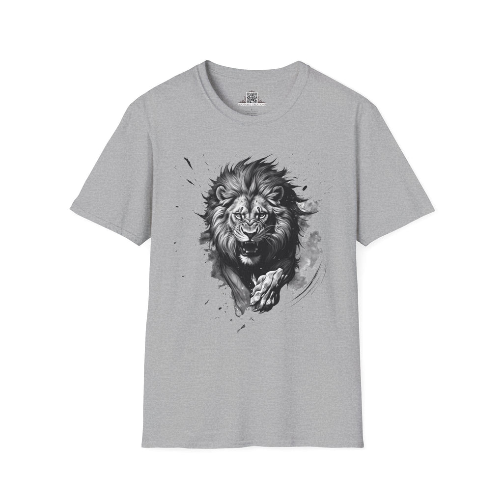 Printify T-Shirt XS / Sport Grey Lion Wild Motivation - T-Shirt