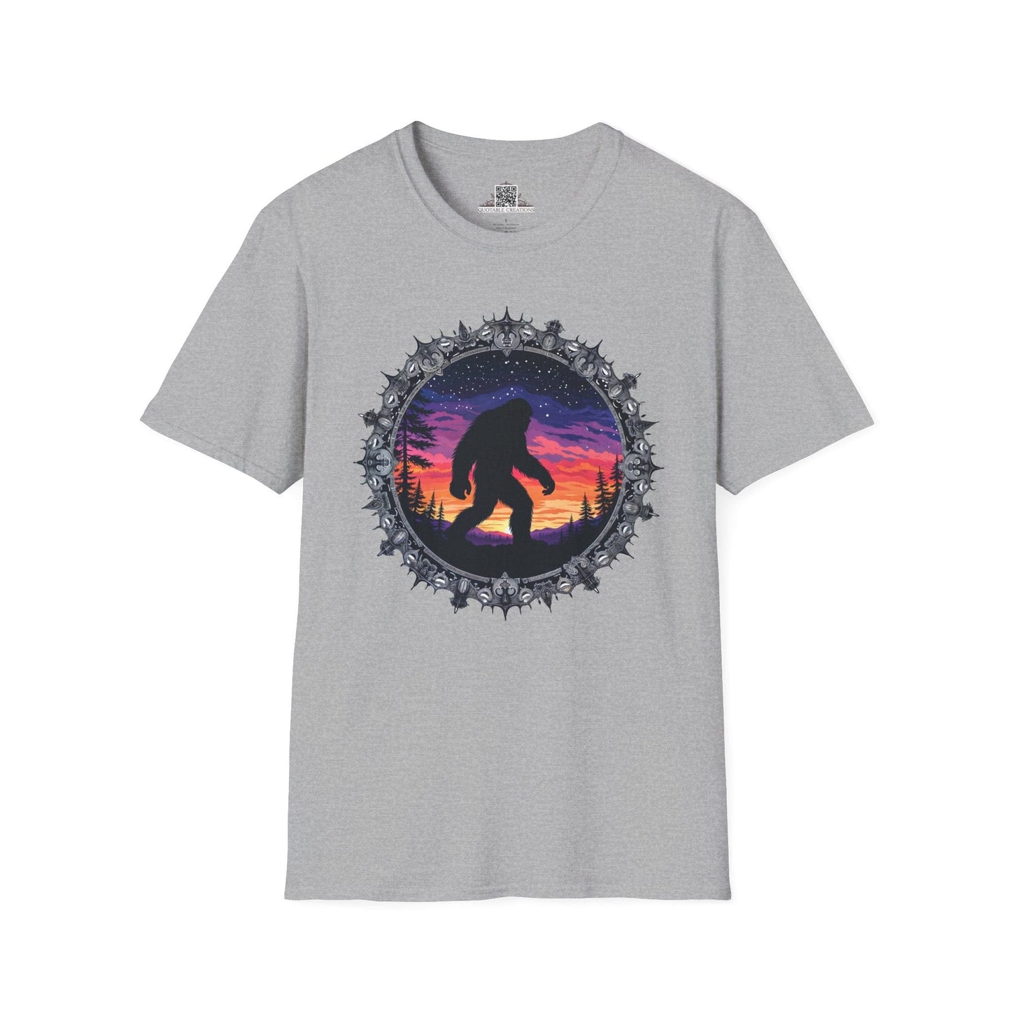 Printify T-Shirt XS / Sport Grey Mythical & Mysterious - Bigfoot & Legends T-Shirt