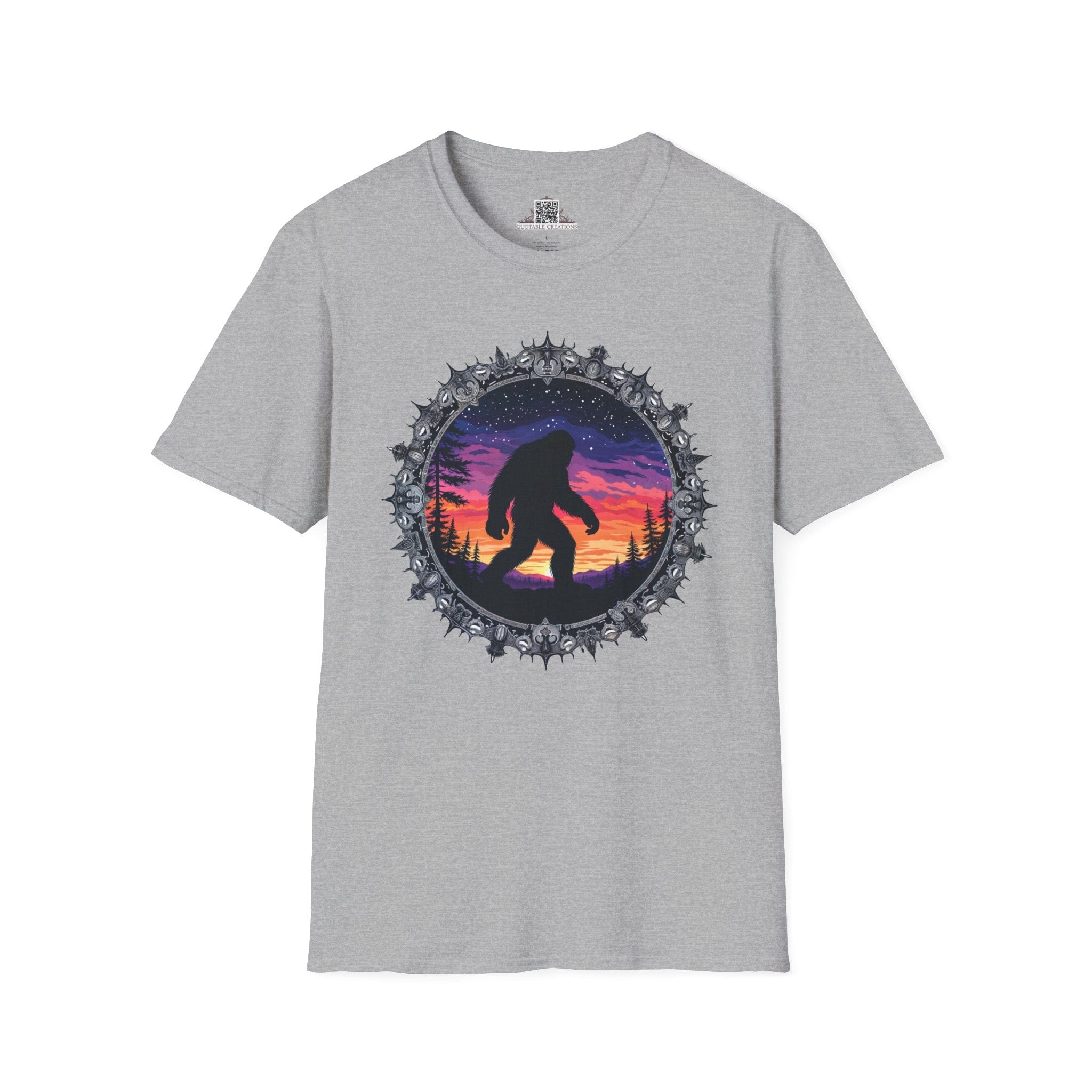 Printify T-Shirt XS / Sport Grey Mythical & Mysterious - Bigfoot & Legends T-Shirt