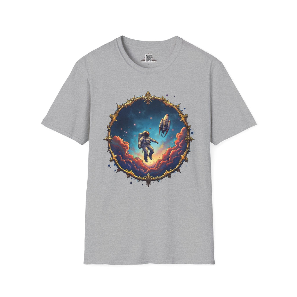 Printify T-Shirt XS / Sport Grey New Horizons UFO & Cosmic - T-Shirt
