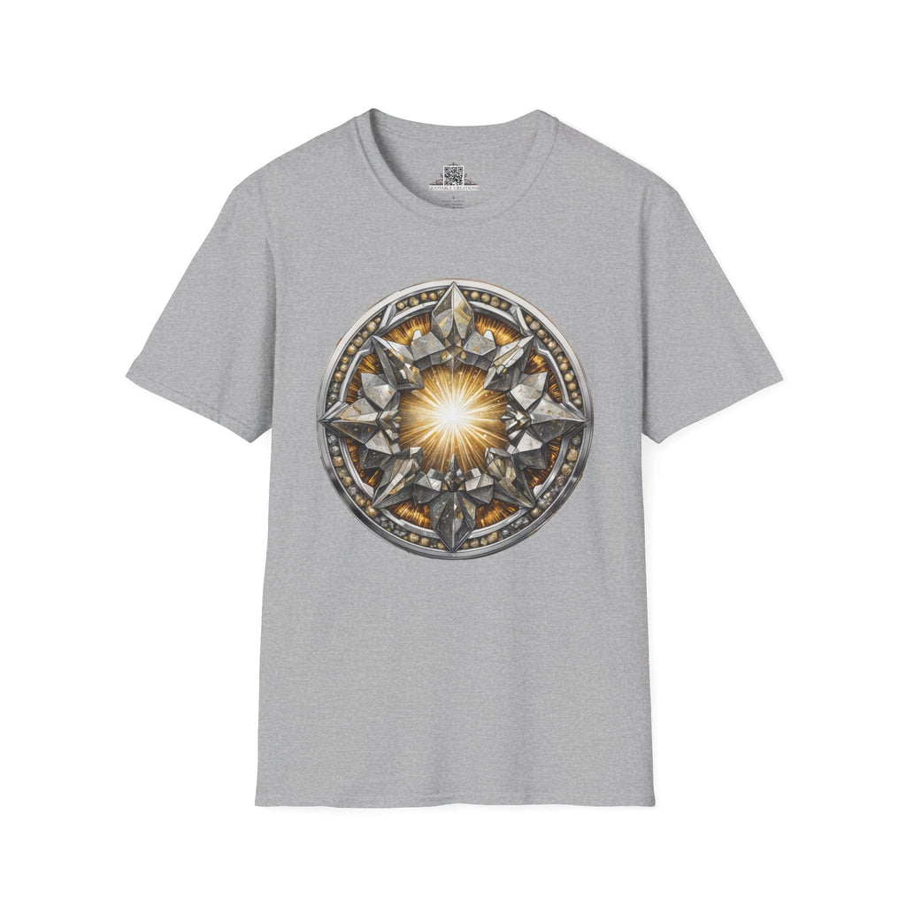 Printify T-Shirt XS / Sport Grey Pyrite Crystals Gemstones - T-Shirt
