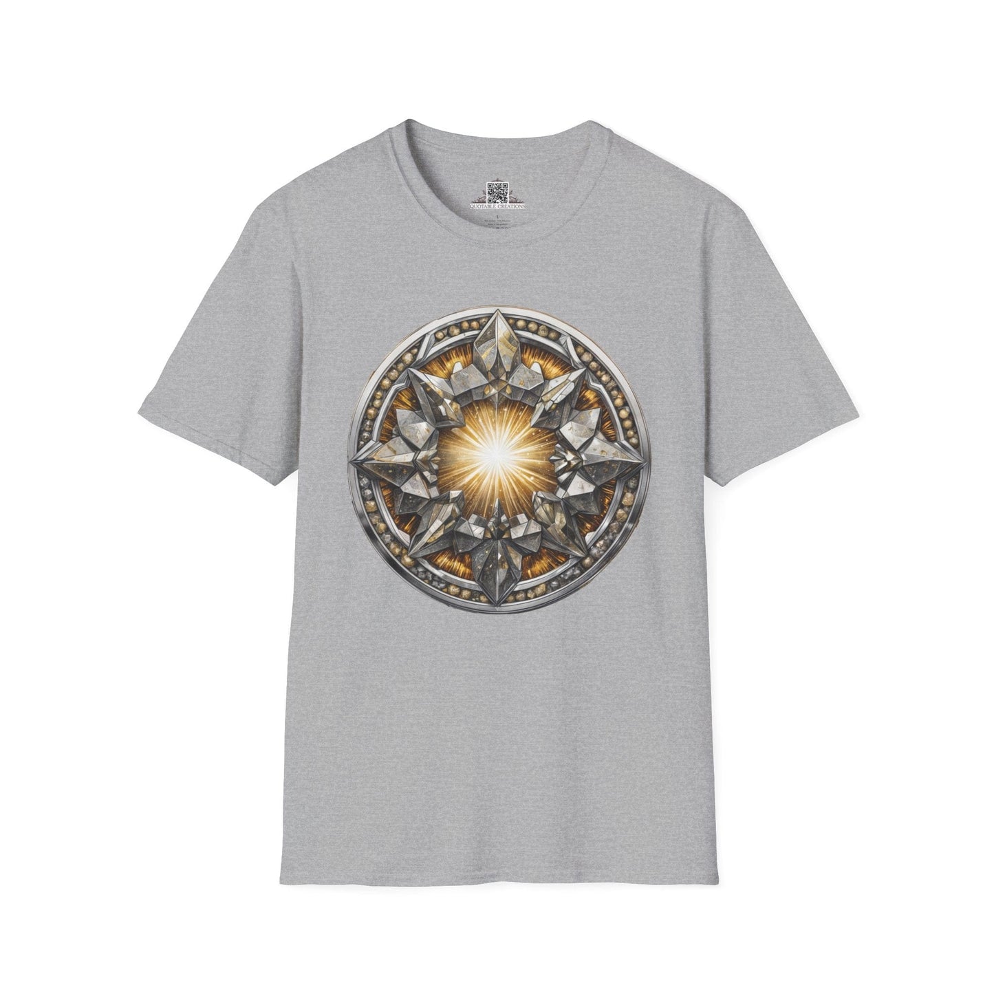 Printify T-Shirt XS / Sport Grey Pyrite Crystals Gemstones - T-Shirt