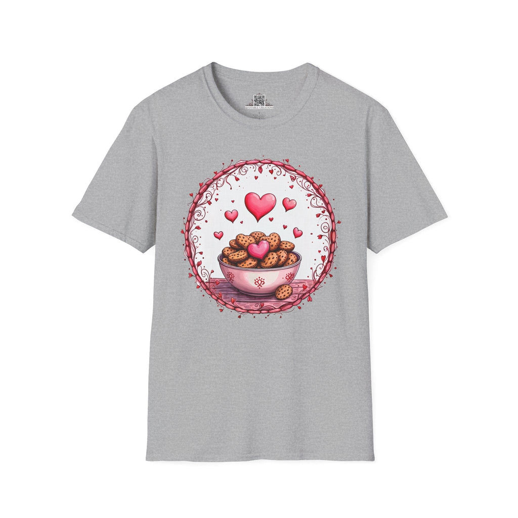Printify T-Shirt XS / Sport Grey Recipe for Love Cookies - Love & Fun T-Shirt
