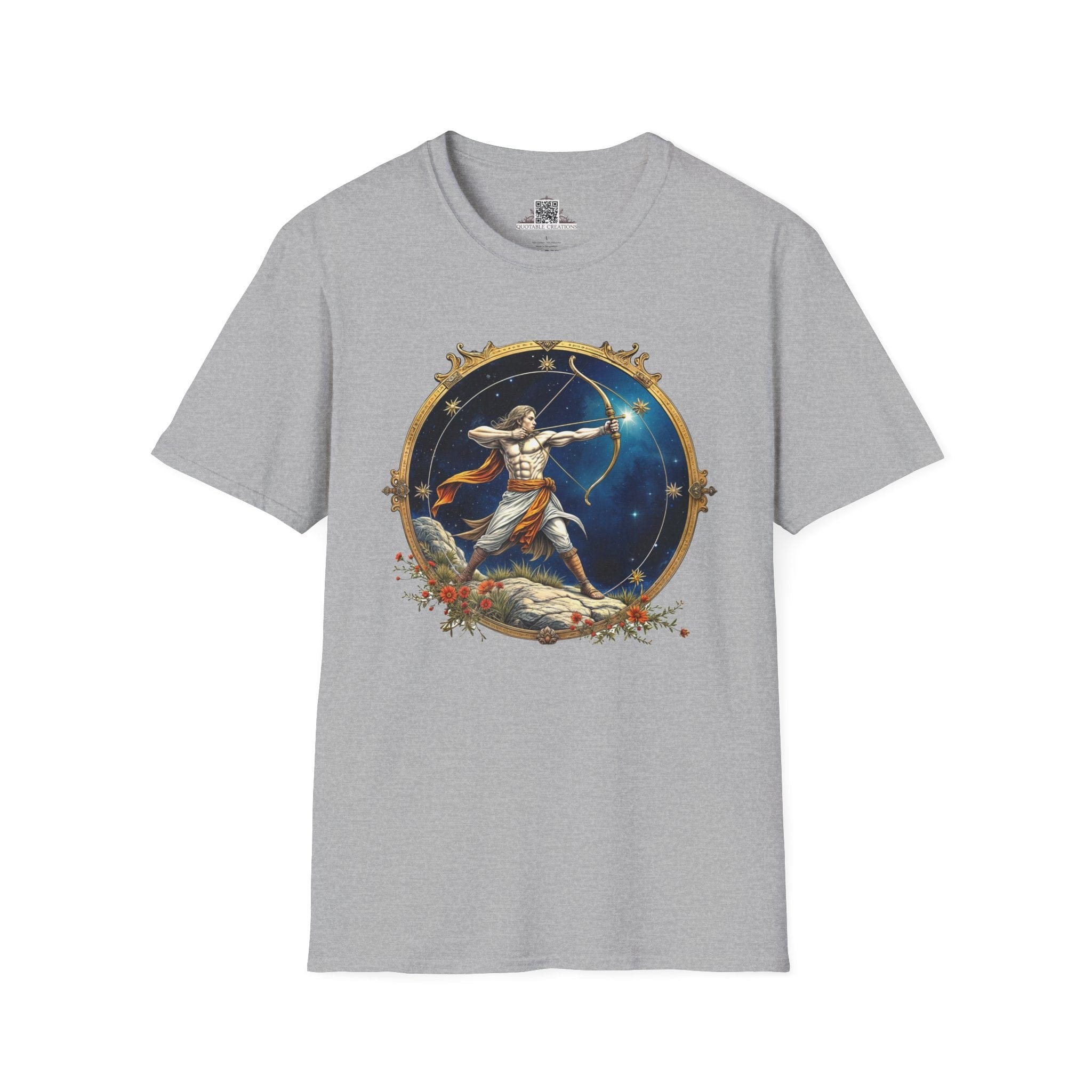 Printify T-Shirt XS / Sport Grey Sagittarius Zodiac Astrology - T-Shirt