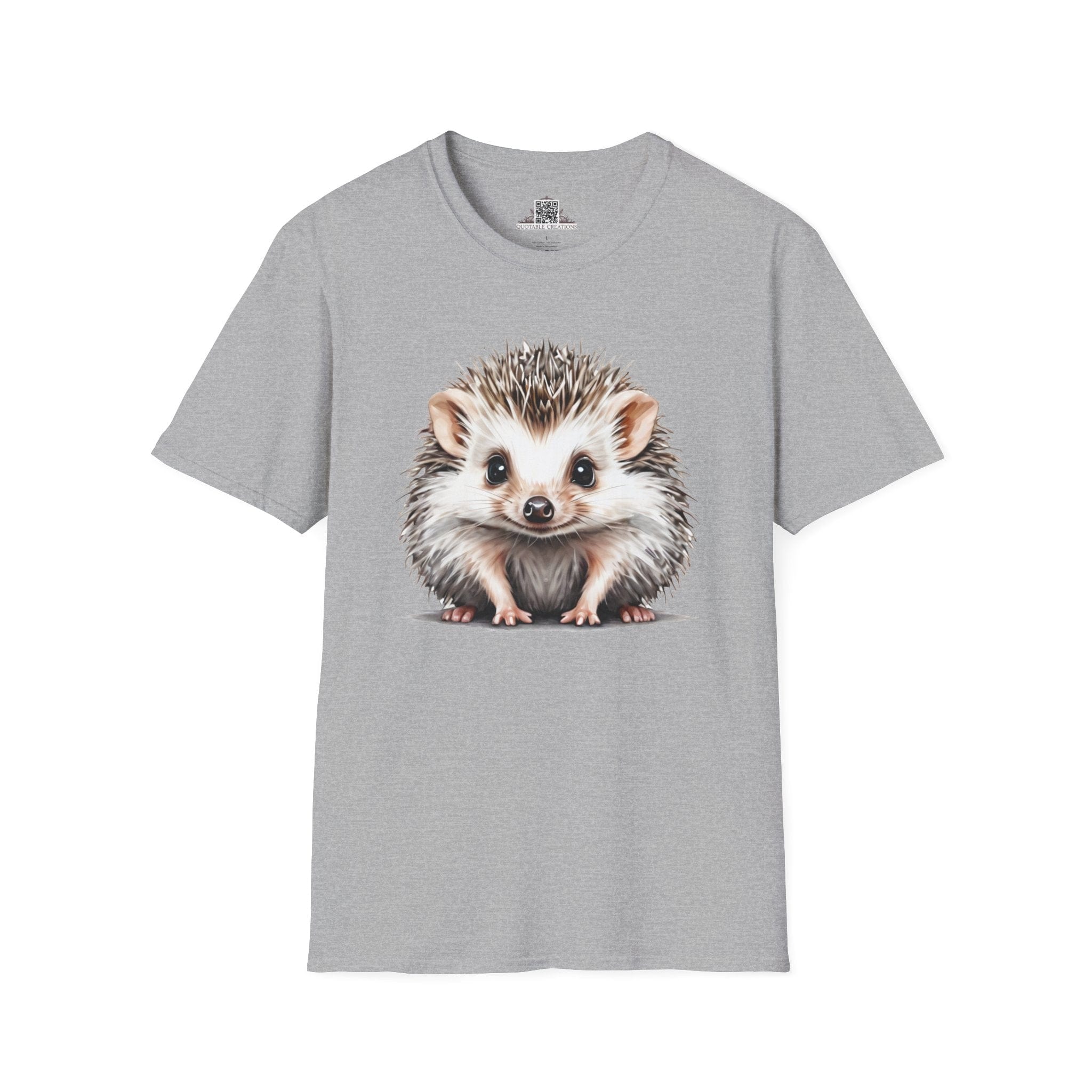 Printify T-Shirt XS / Sport Grey T-Shirt - Baby Hedgehog - Hyper Cute