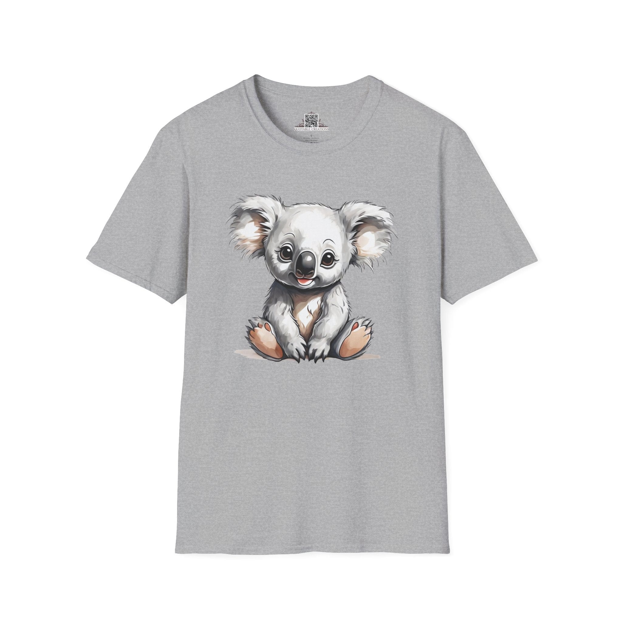 Printify T-Shirt XS / Sport Grey T-Shirt - Baby Koala - Hyper Cute