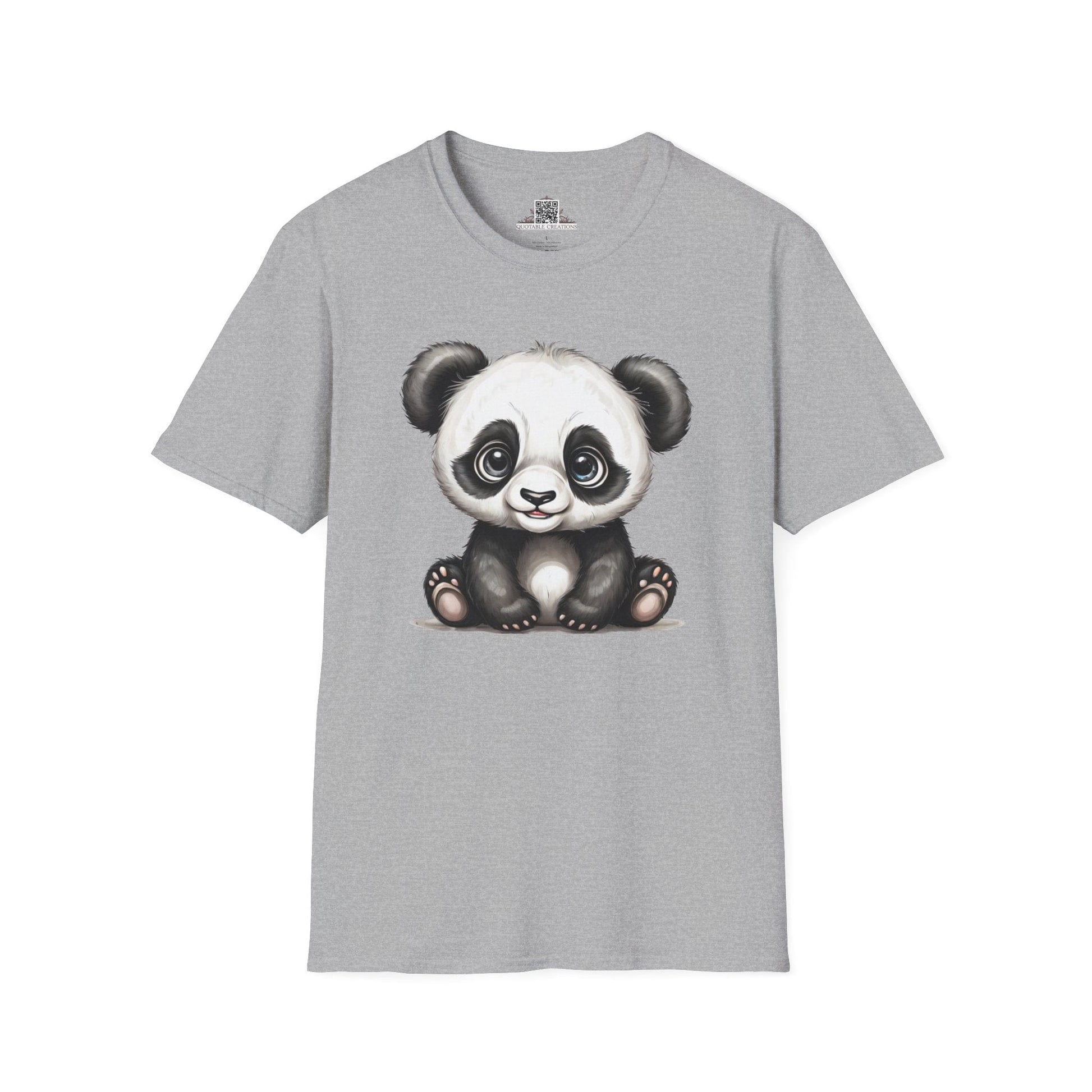 Printify T-Shirt XS / Sport Grey T-Shirt - Baby Panda - Hyper Cute