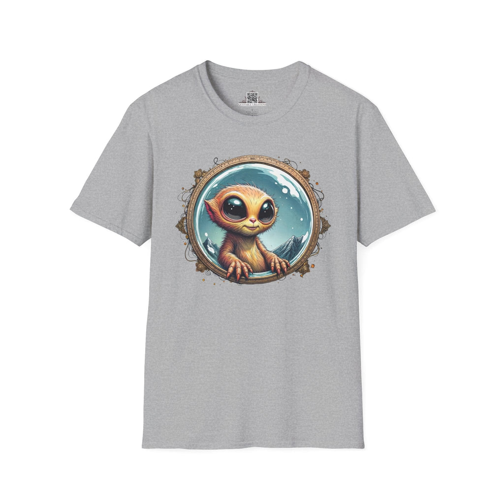 Printify T-Shirt XS / Sport Grey T-Shirt - Earthlings are Strange, But We Embrace the Weird! - Alien & Space