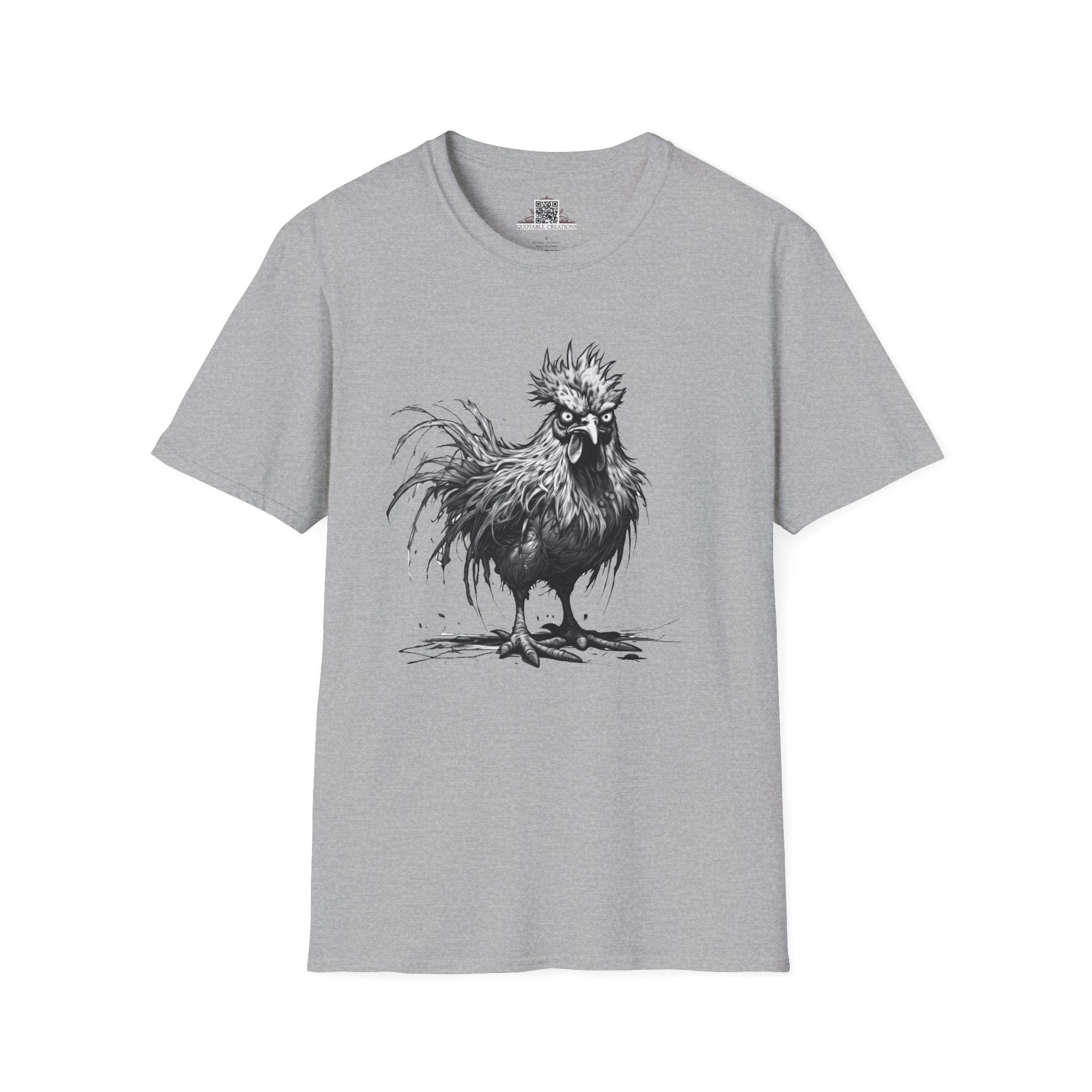 Printify T-Shirt XS / Sport Grey T-Shirt - I'm Fine Chicken - Everything's Fine