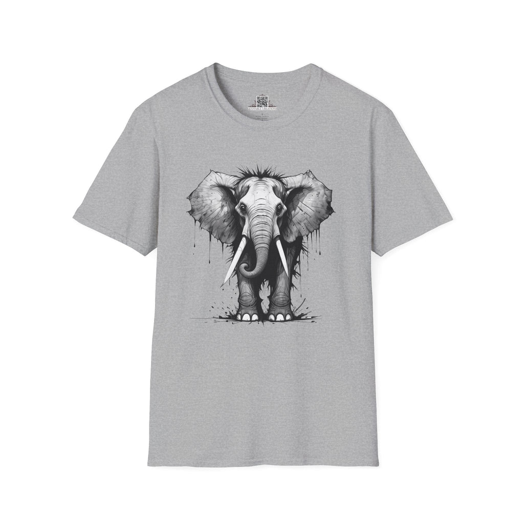 Printify T-Shirt XS / Sport Grey T-Shirt - I'm Fine Elephant - Everything's Fine