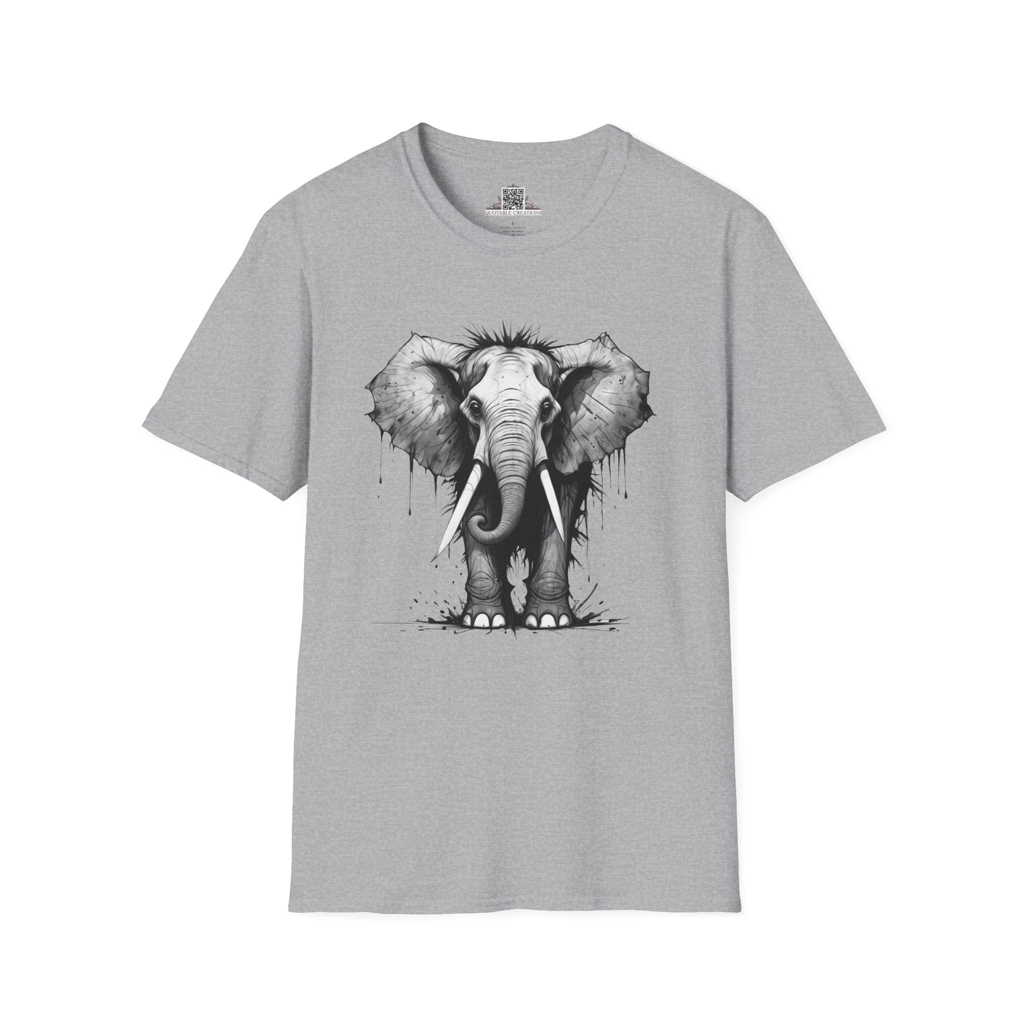 Printify T-Shirt XS / Sport Grey T-Shirt - I'm Fine Elephant - Everything's Fine