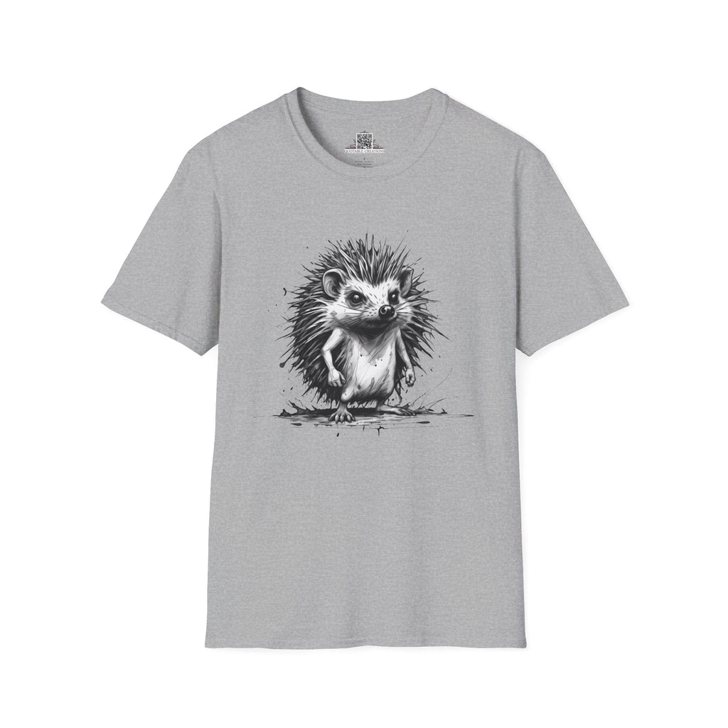 Printify T-Shirt XS / Sport Grey T-Shirt - I'm Fine Hedgehog - Everything's Fine