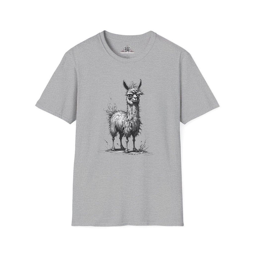 Printify T-Shirt XS / Sport Grey T-Shirt - I'm Fine Llama- Everything's Fine