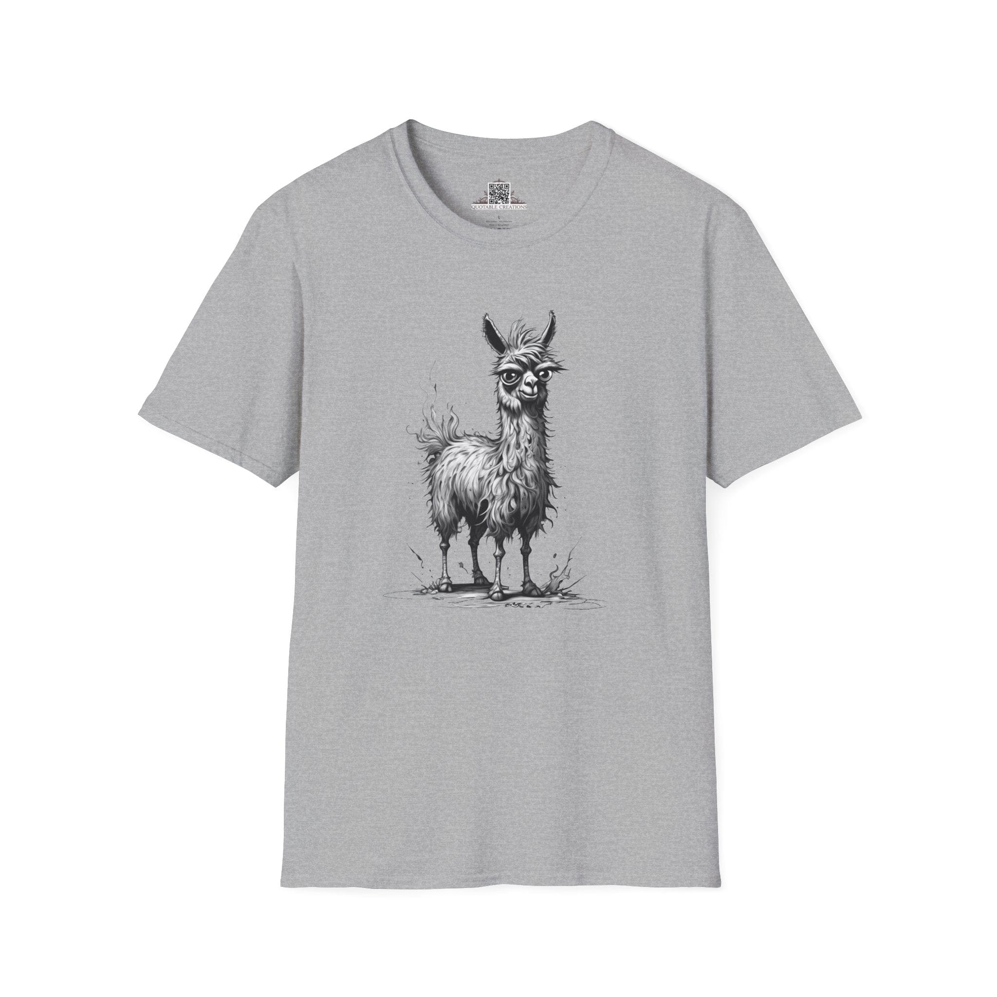 Printify T-Shirt XS / Sport Grey T-Shirt - I'm Fine Llama- Everything's Fine