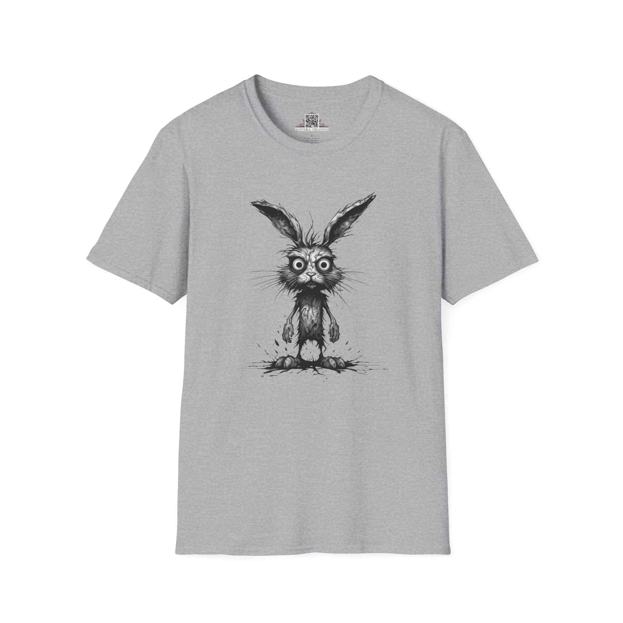 Printify T-Shirt XS / Sport Grey T-Shirt - I'm Fine Rabbit - Everything's Fine