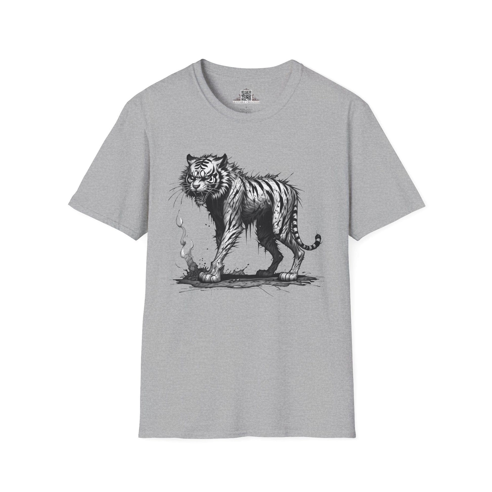 Printify T-Shirt XS / Sport Grey T-Shirt - I'm Fine Tiger - Everything's Fine