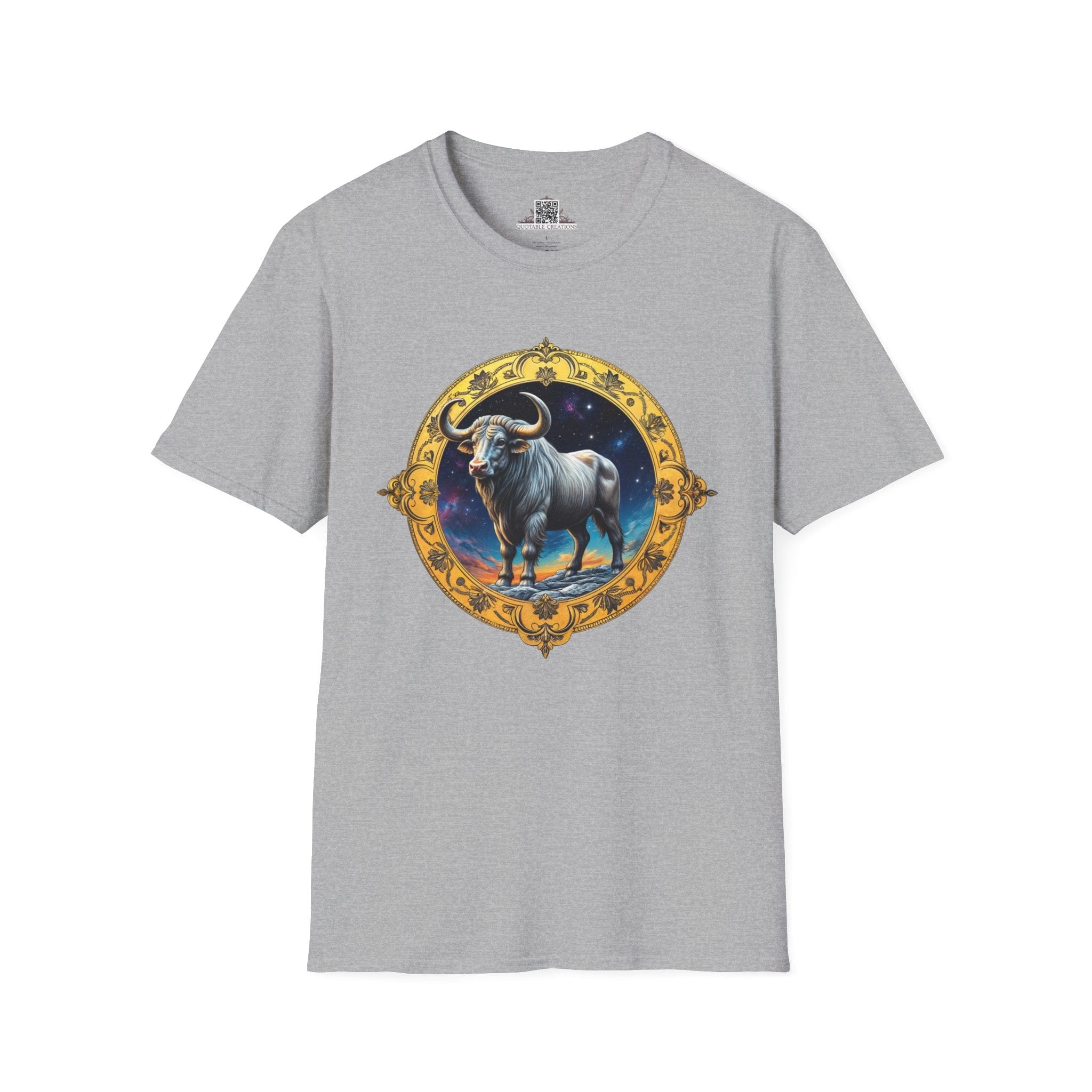 Printify T-Shirt XS / Sport Grey Taurus - Zodiac & Astrology T-Shirt