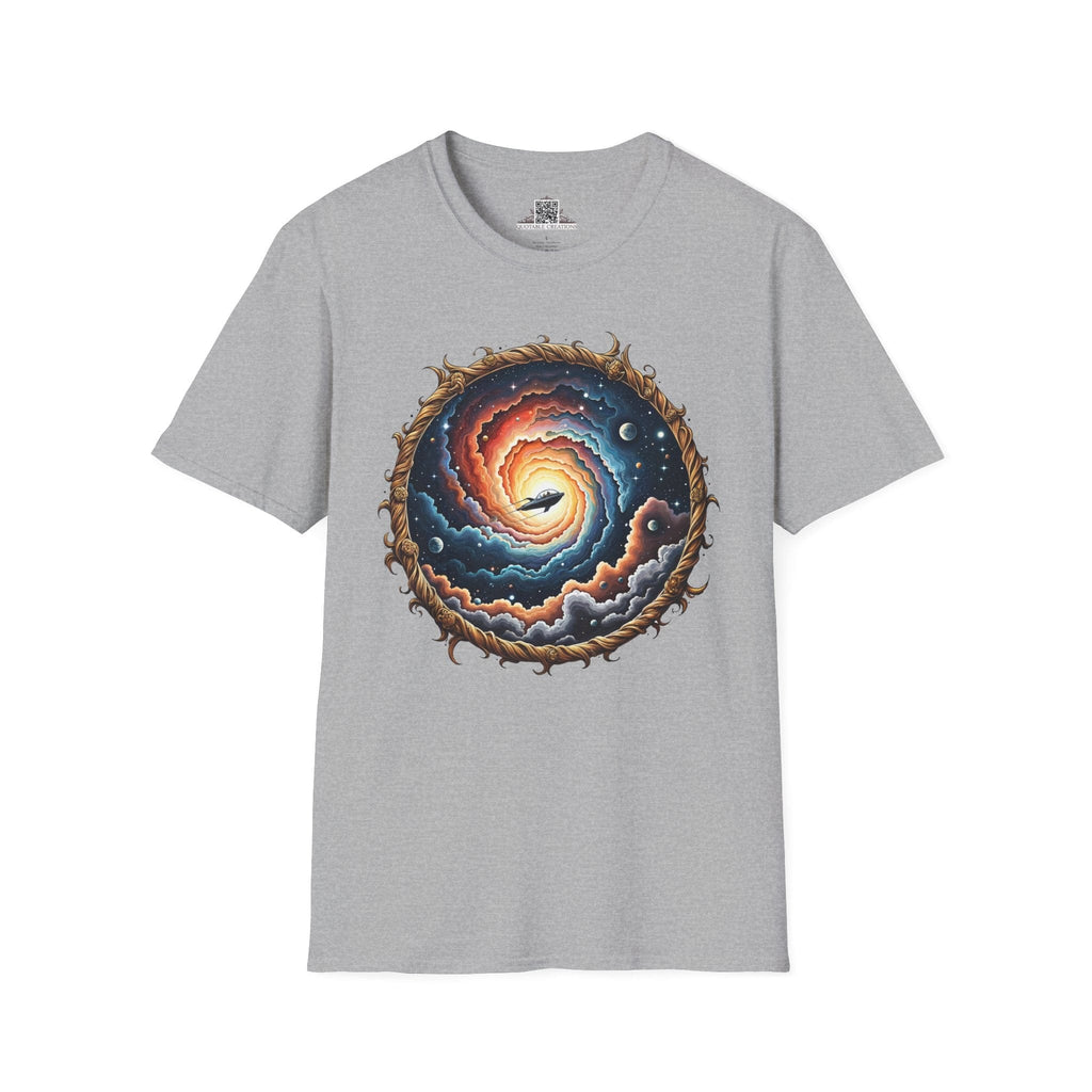 Printify T-Shirt XS / Sport Grey The Answers Are Up There UFO & Cosmic - T-Shirt