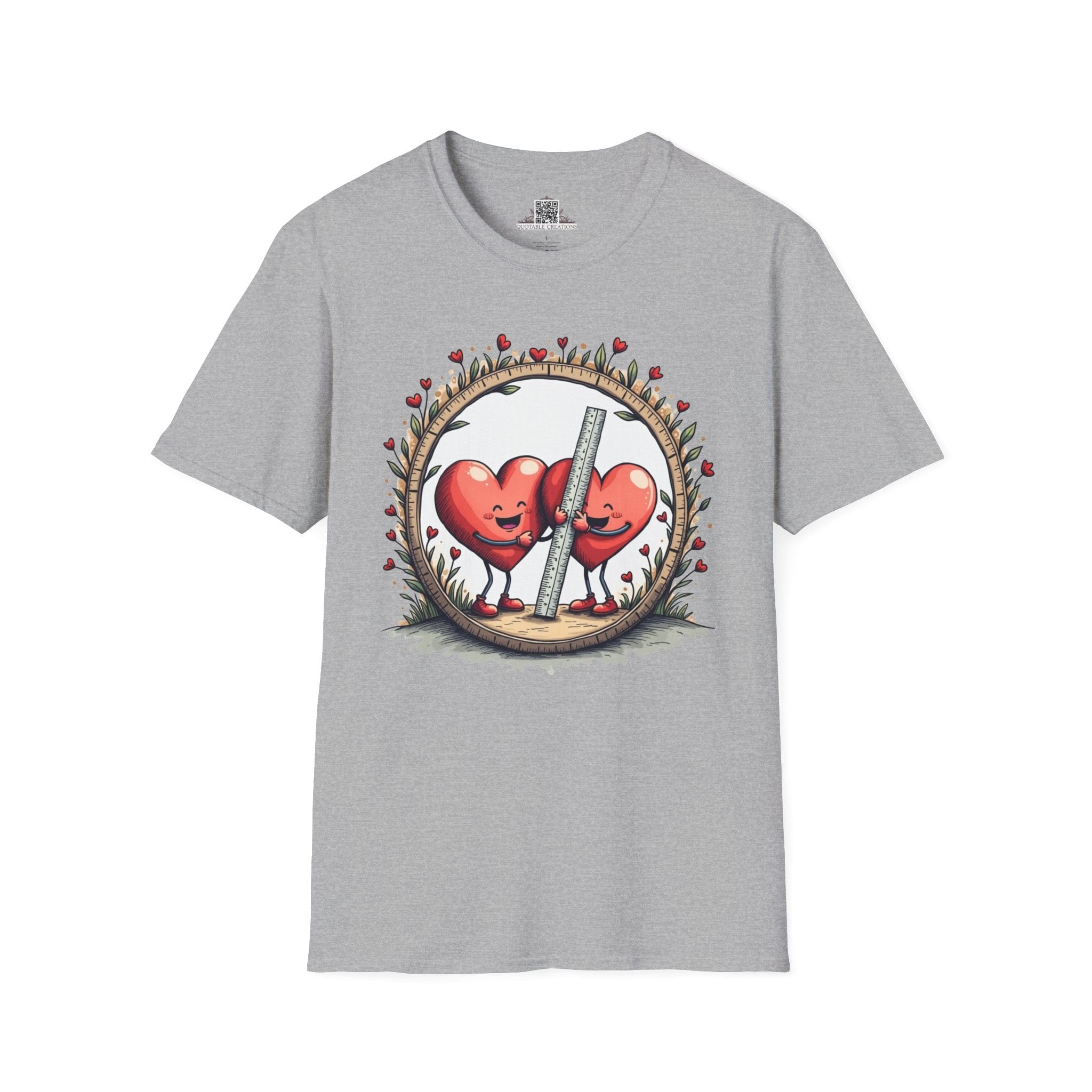 Printify T-Shirt XS / Sport Grey The Sum of Our Hearts - Love & Fun T-Shirt