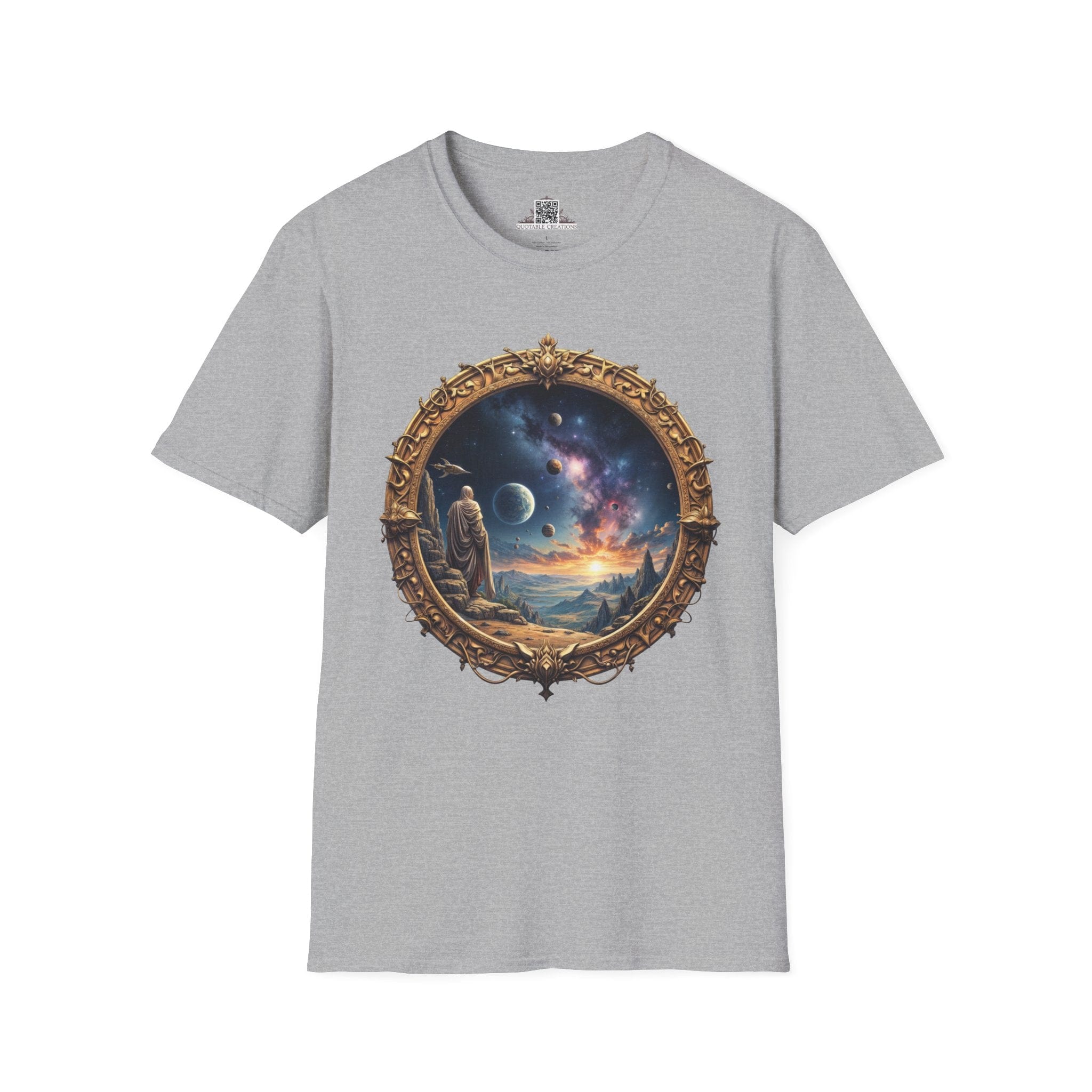 Printify T-Shirt XS / Sport Grey They Exist UFO & Cosmic - T-Shirt