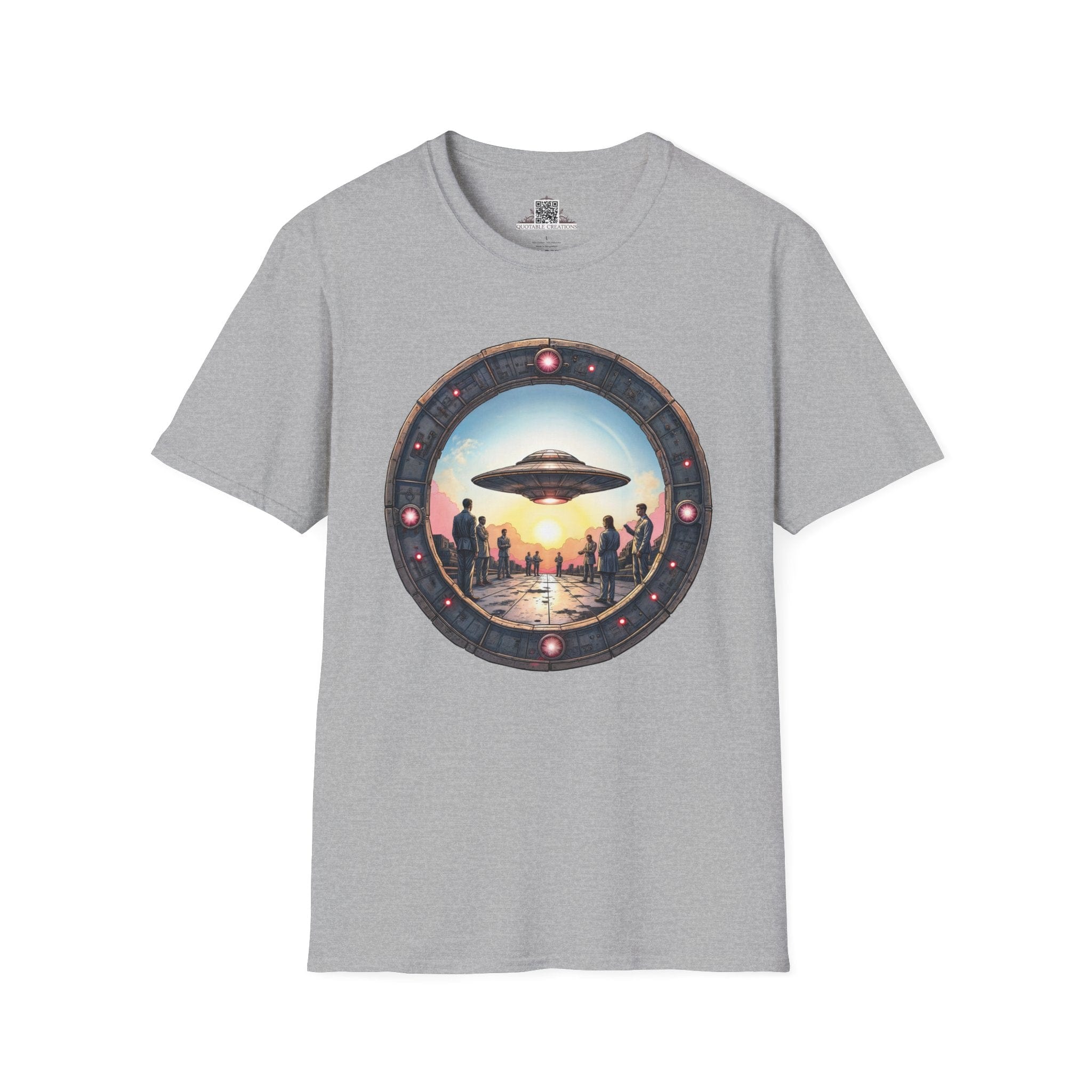 Printify T-Shirt XS / Sport Grey UFO Area 51 Mystery UFO & Cosmic - T-Shirt