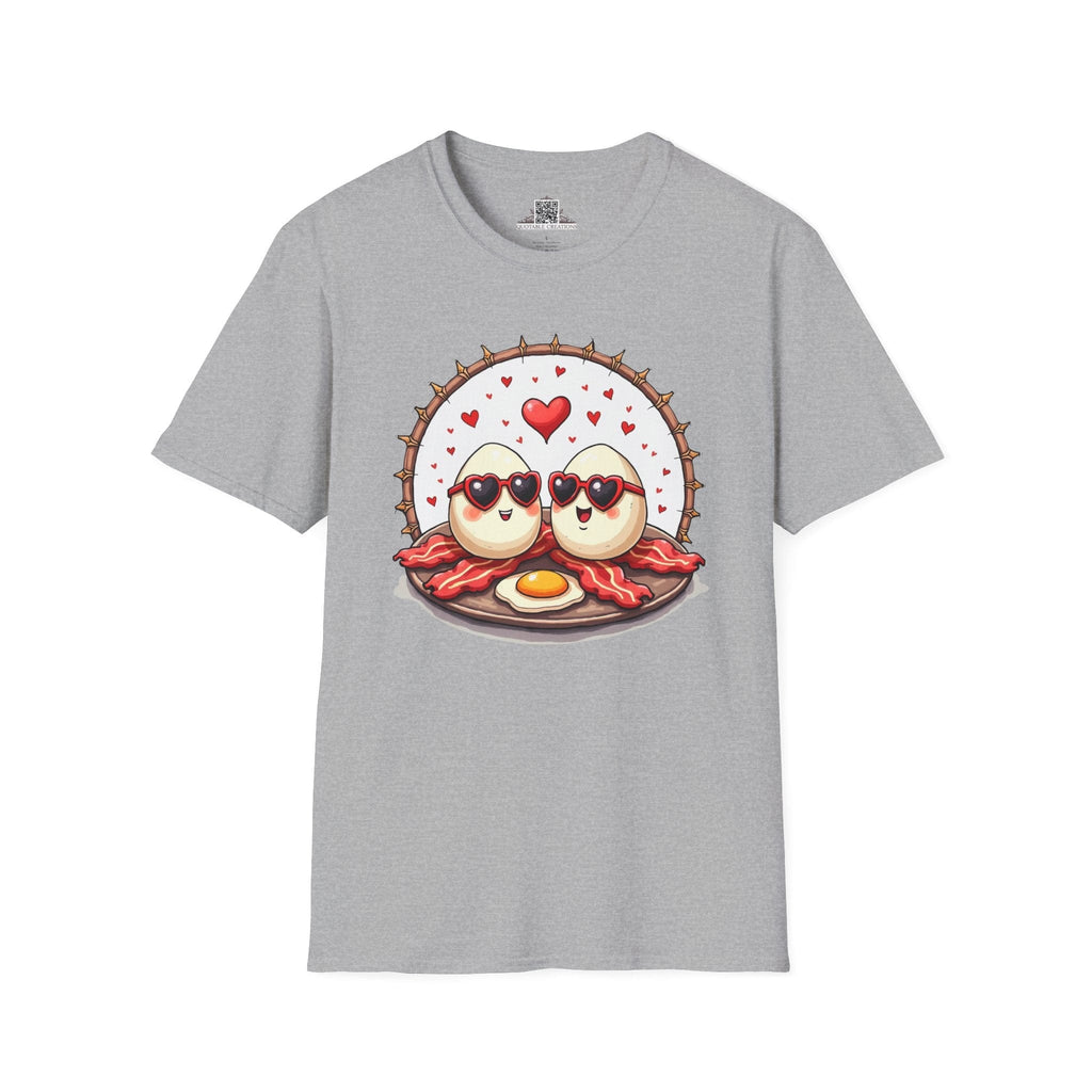 Printify T-Shirt XS / Sport Grey Unbeatable Love Eggs - Love & Fun T-Shirt
