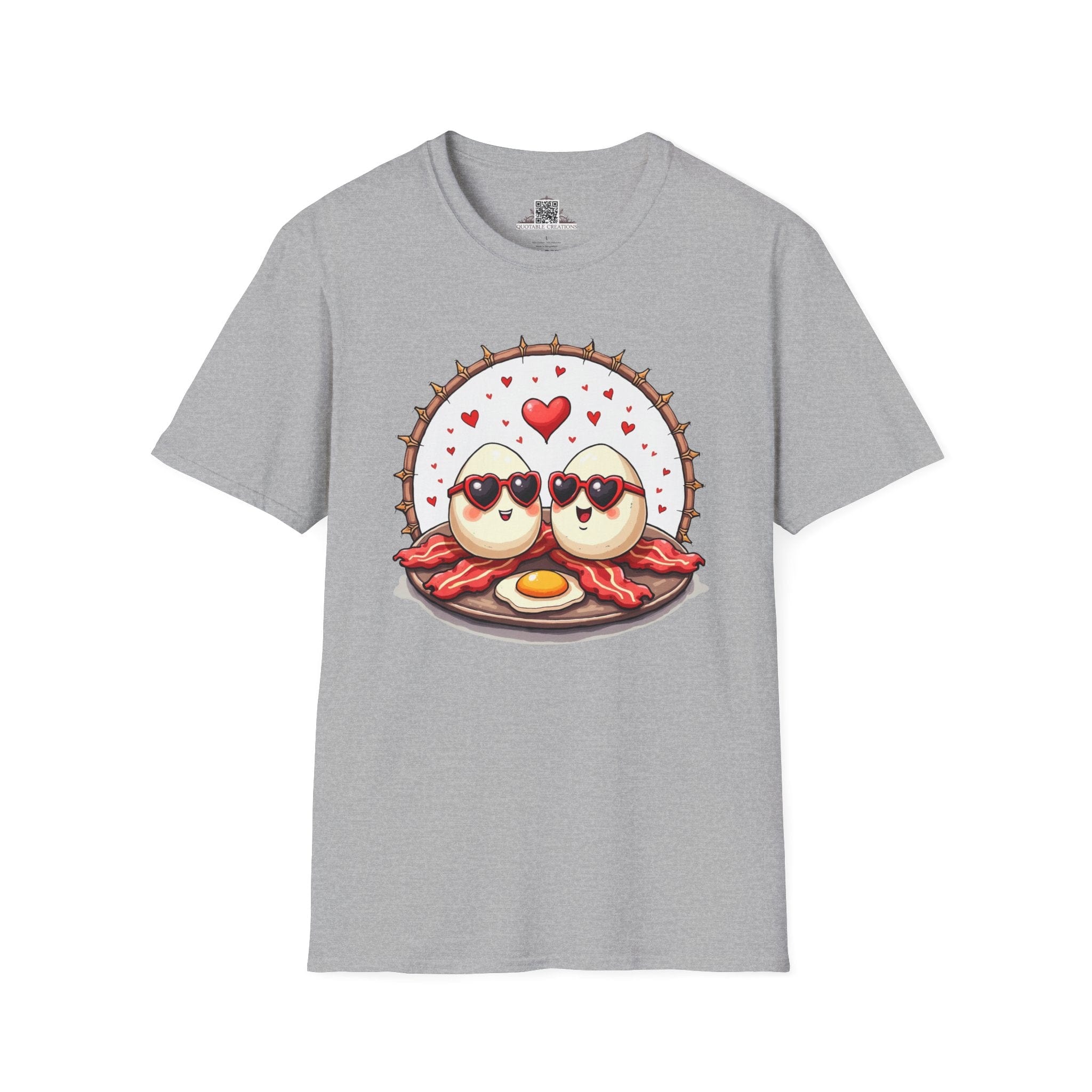 Printify T-Shirt XS / Sport Grey Unbeatable Love Eggs - Love & Fun T-Shirt
