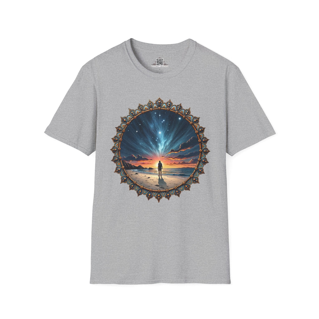 Printify T-Shirt XS / Sport Grey We Are Not Alone UFO & Cosmic - T-Shirt