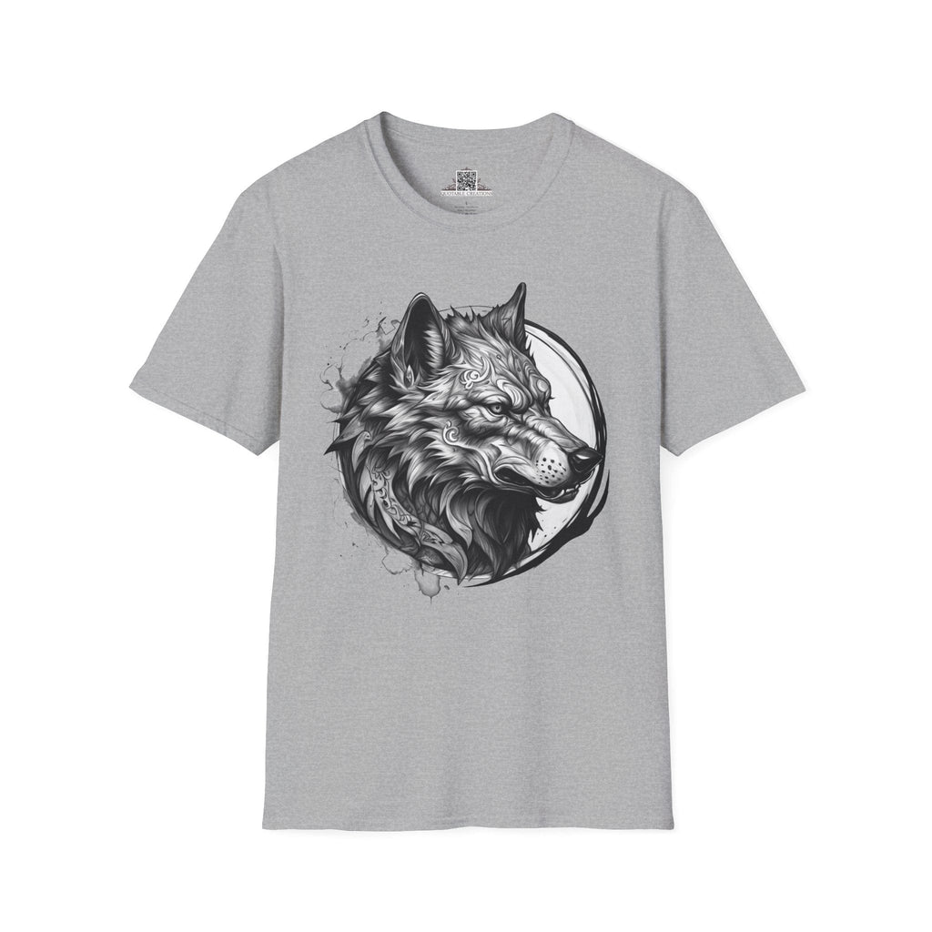 Printify T-Shirt XS / Sport Grey Wolf Wild Motivation - T-Shirt