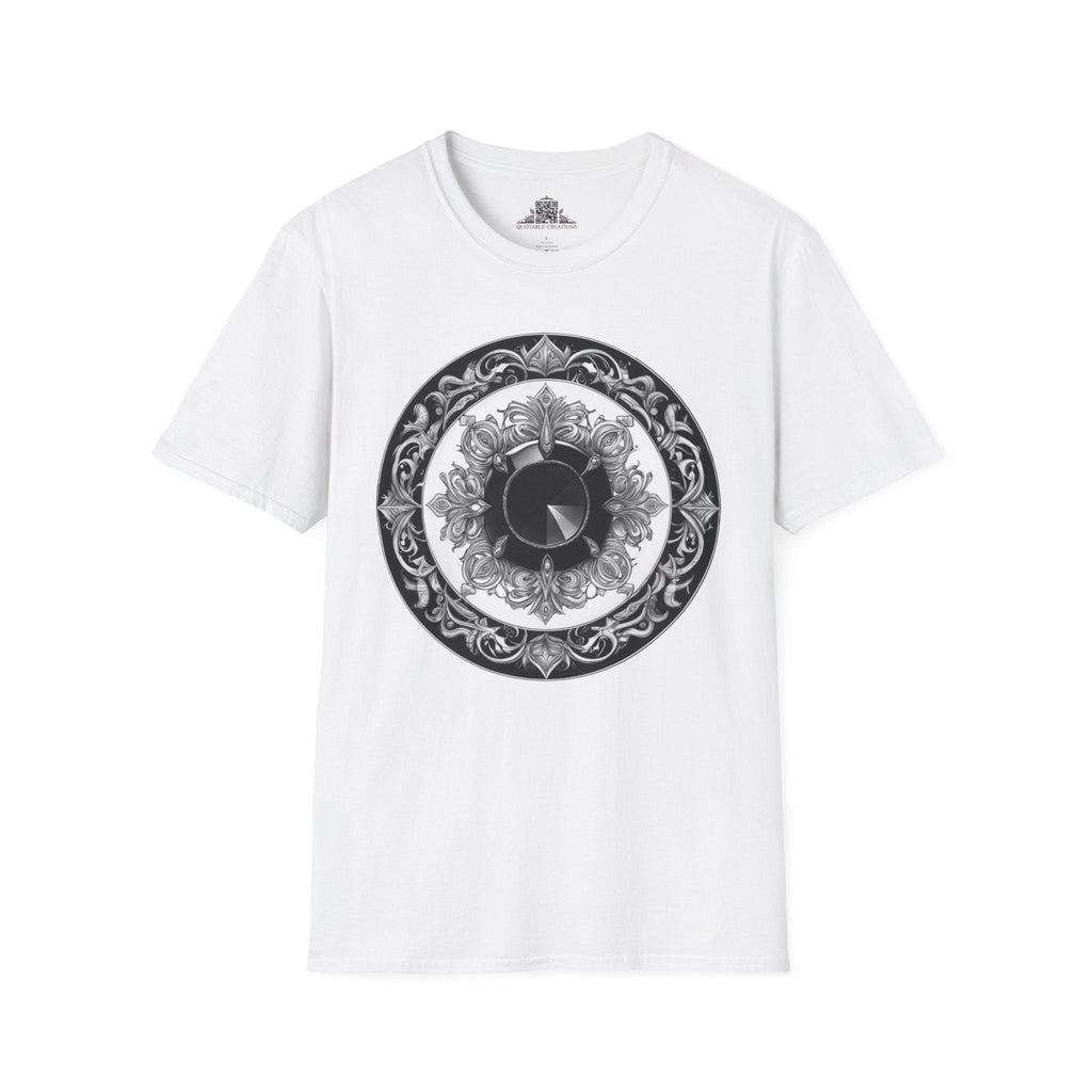 Printify T-Shirt XS / White Black Tourmaline - Crystals & Gemstones T-Shirt