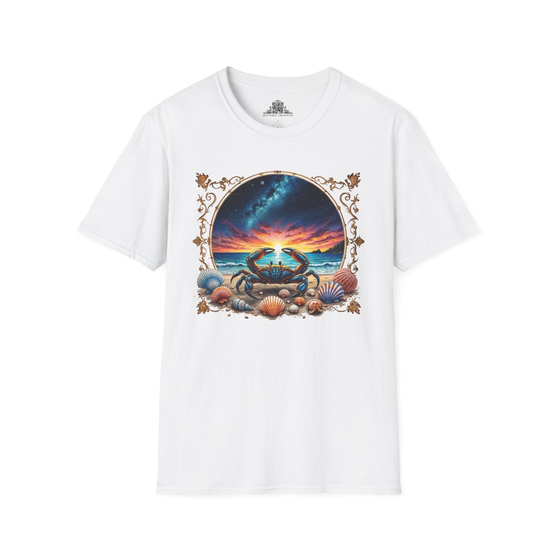 Printify T-Shirt XS / White Cancer Zodiac & Astrology - T-Shirt