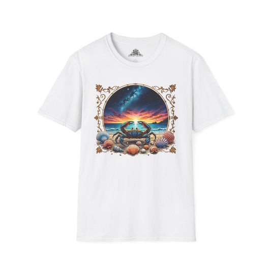 Printify T-Shirt XS / White Cancer Zodiac & Astrology - T-Shirt