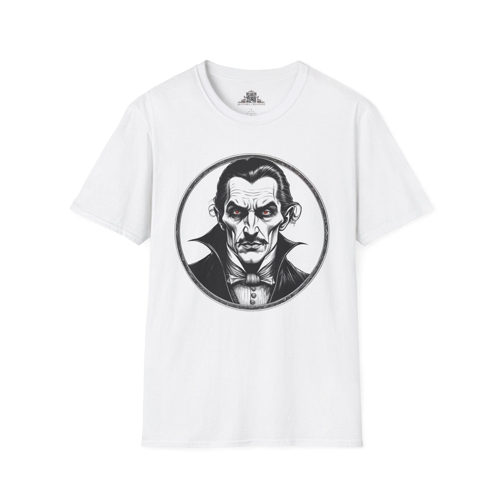 Printify T-Shirt XS / White Dracula Mysteries & Monsters - T-Shirt