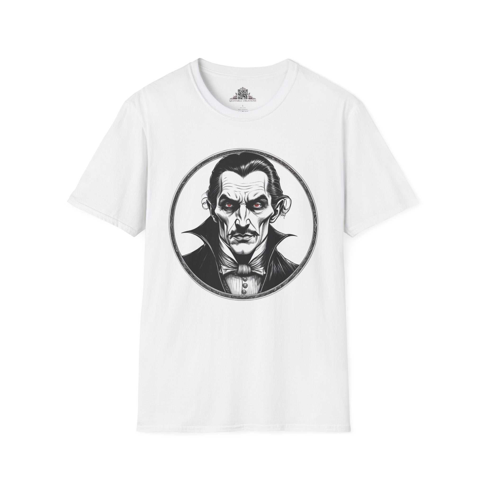 Printify T-Shirt XS / White Dracula Mysteries & Monsters - T-Shirt