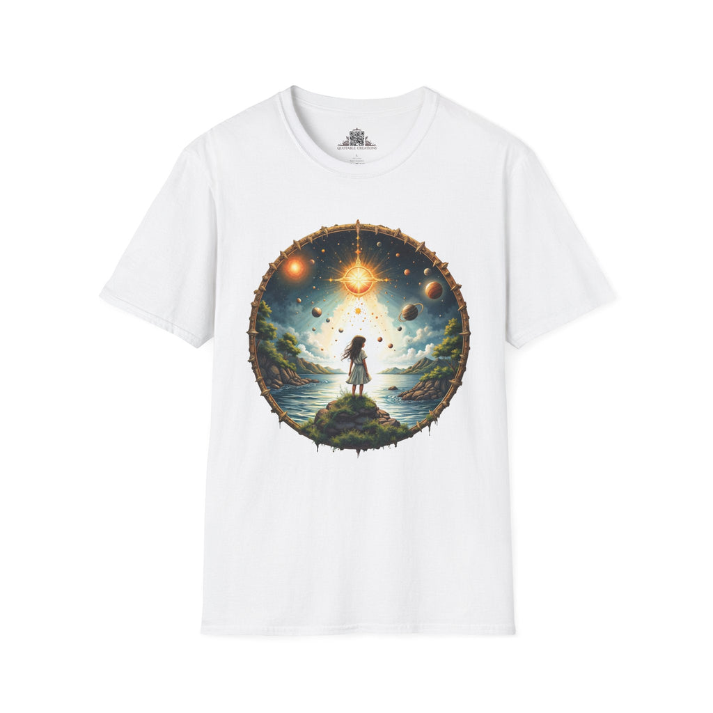 Printify T-Shirt XS / White Exploring the Final Frontier UFO & Cosmic - T-Shirt