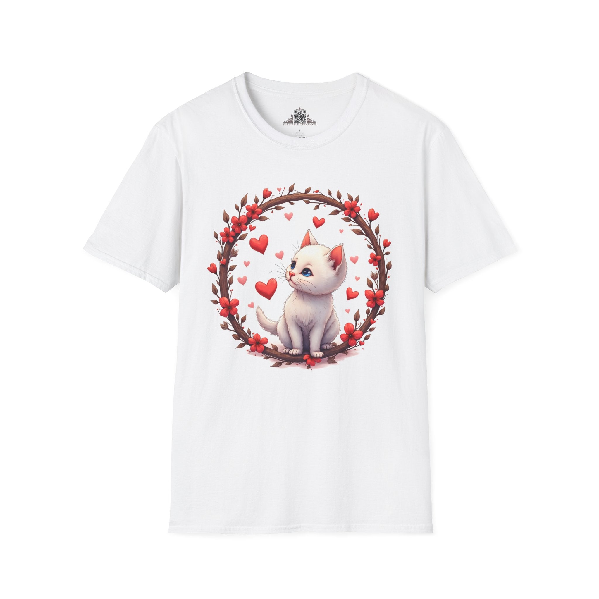 Printify T-Shirt XS / White Fur-ever Love Kitten - Love & Fun T-Shirt