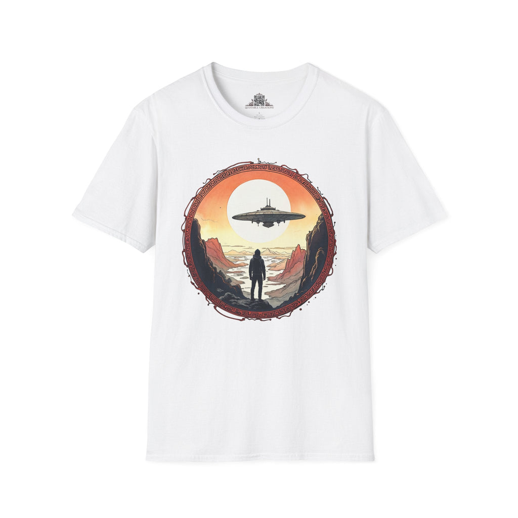 Printify T-Shirt XS / White I Believe UFO & Cosmic - T-Shirt