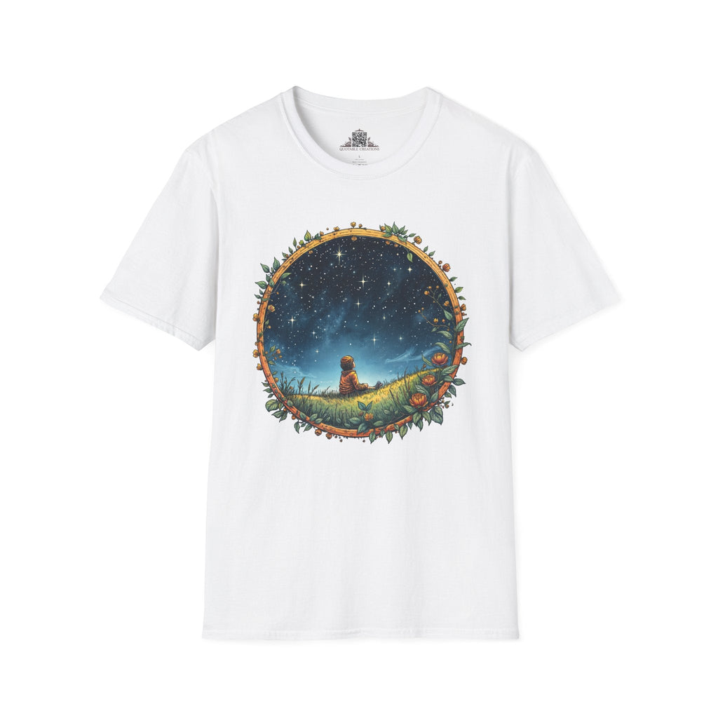 Printify T-Shirt XS / White Keep Your Eyes on the Skies UFO & Cosmic - T-Shirt