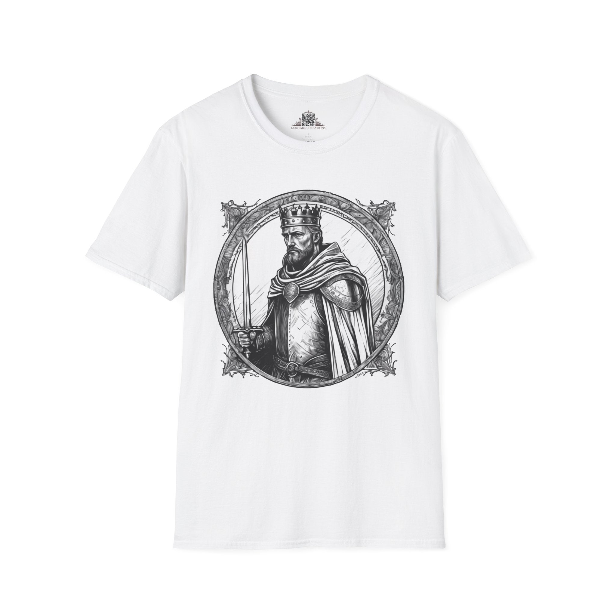 Printify T-Shirt XS / White King Arthur Heroes & Quests - T-Shirt